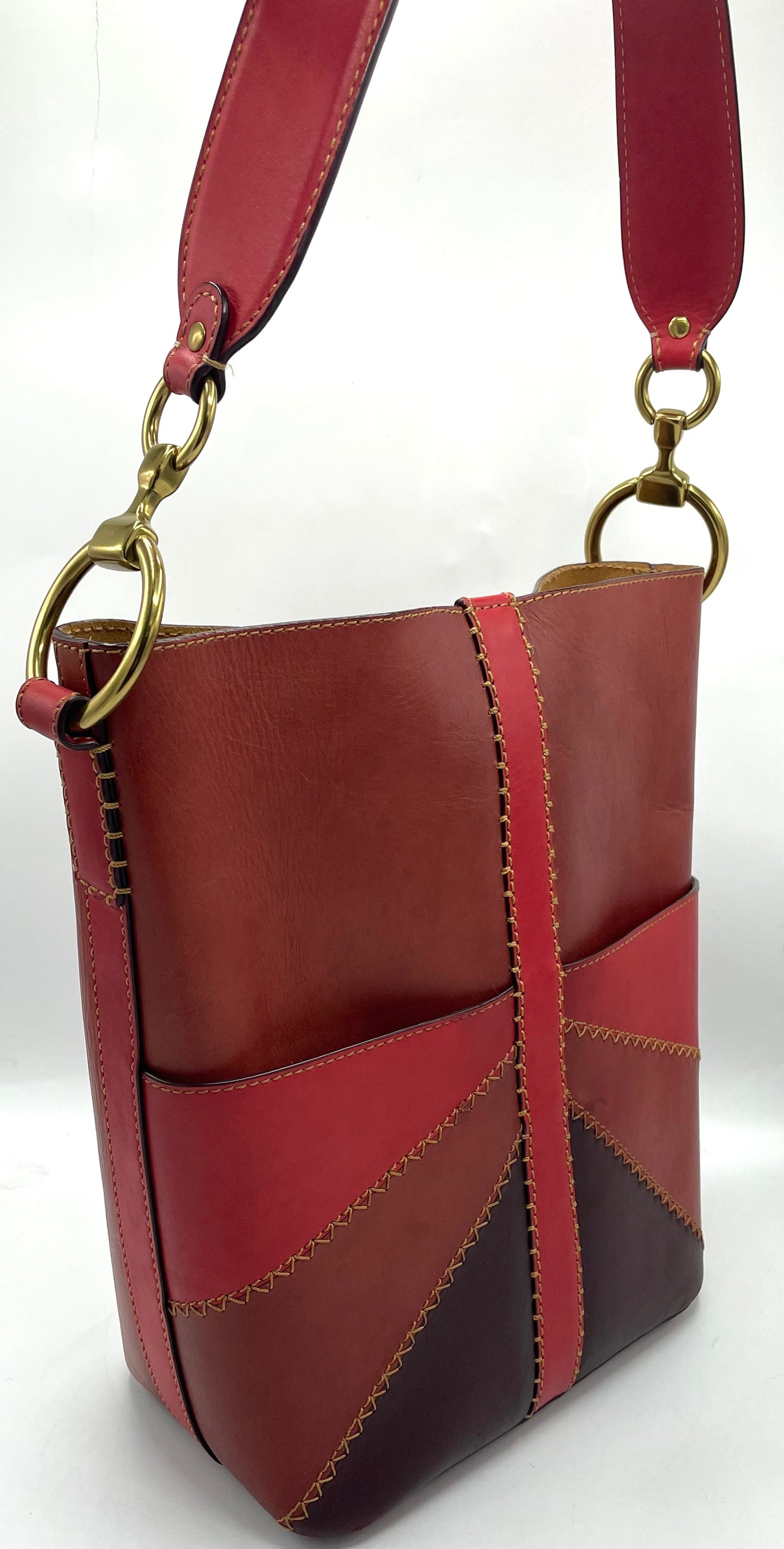 Frye Ilana Color Block Bucket Hobo