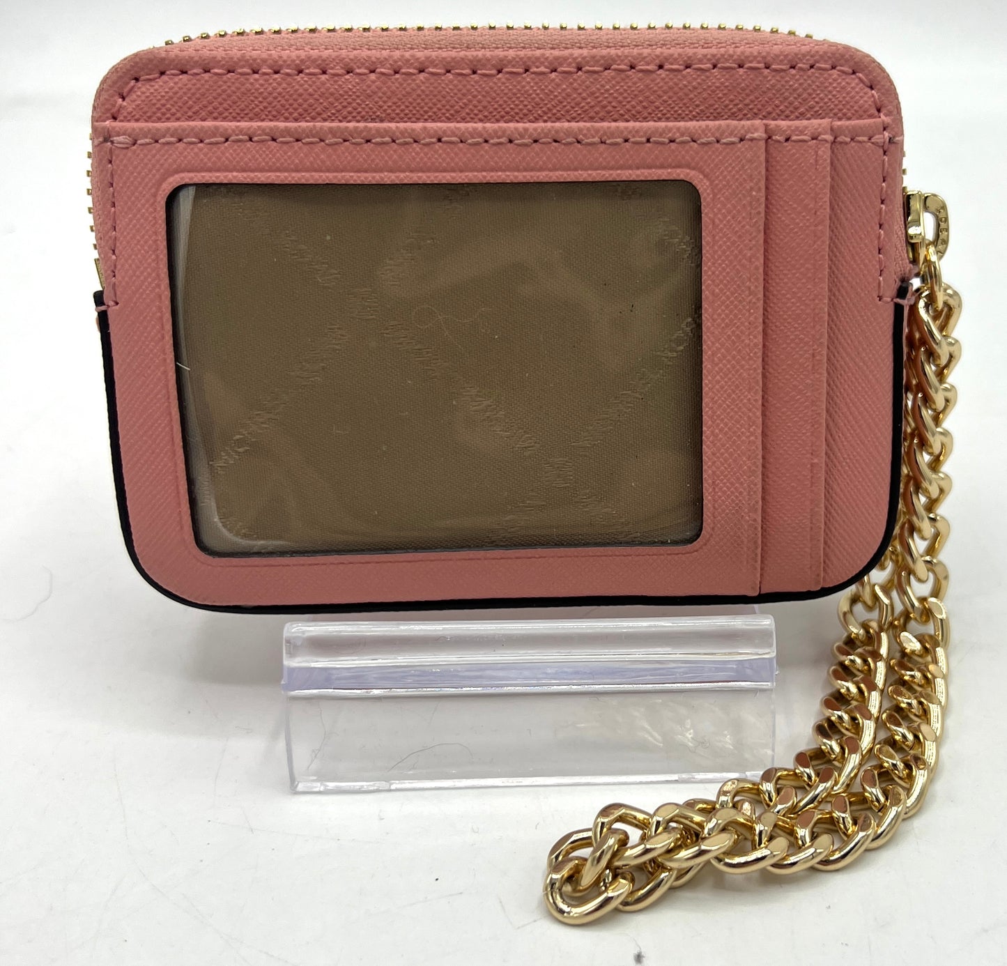 Michael Kors Medium Saffiano Leather Chain Card Case