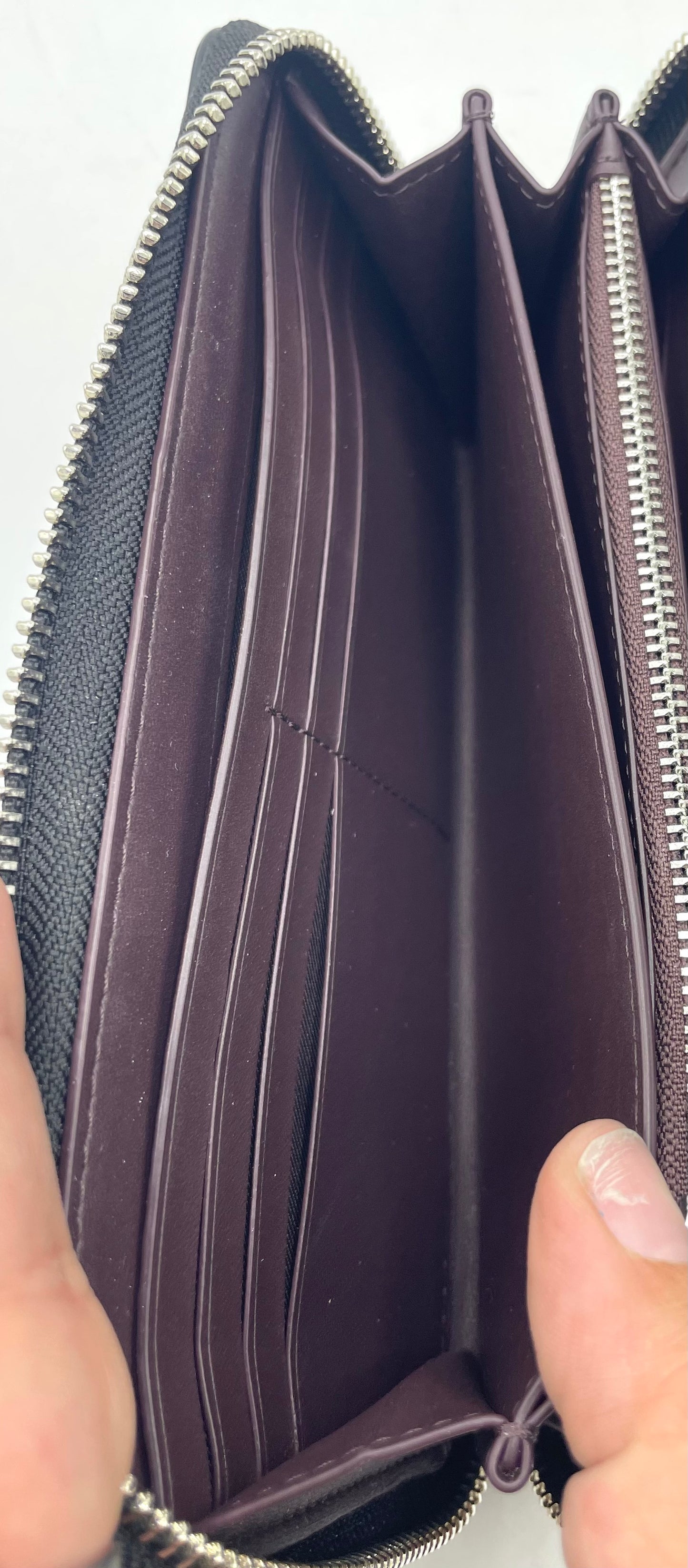 Coach Long Zip Around Wallet - Black
