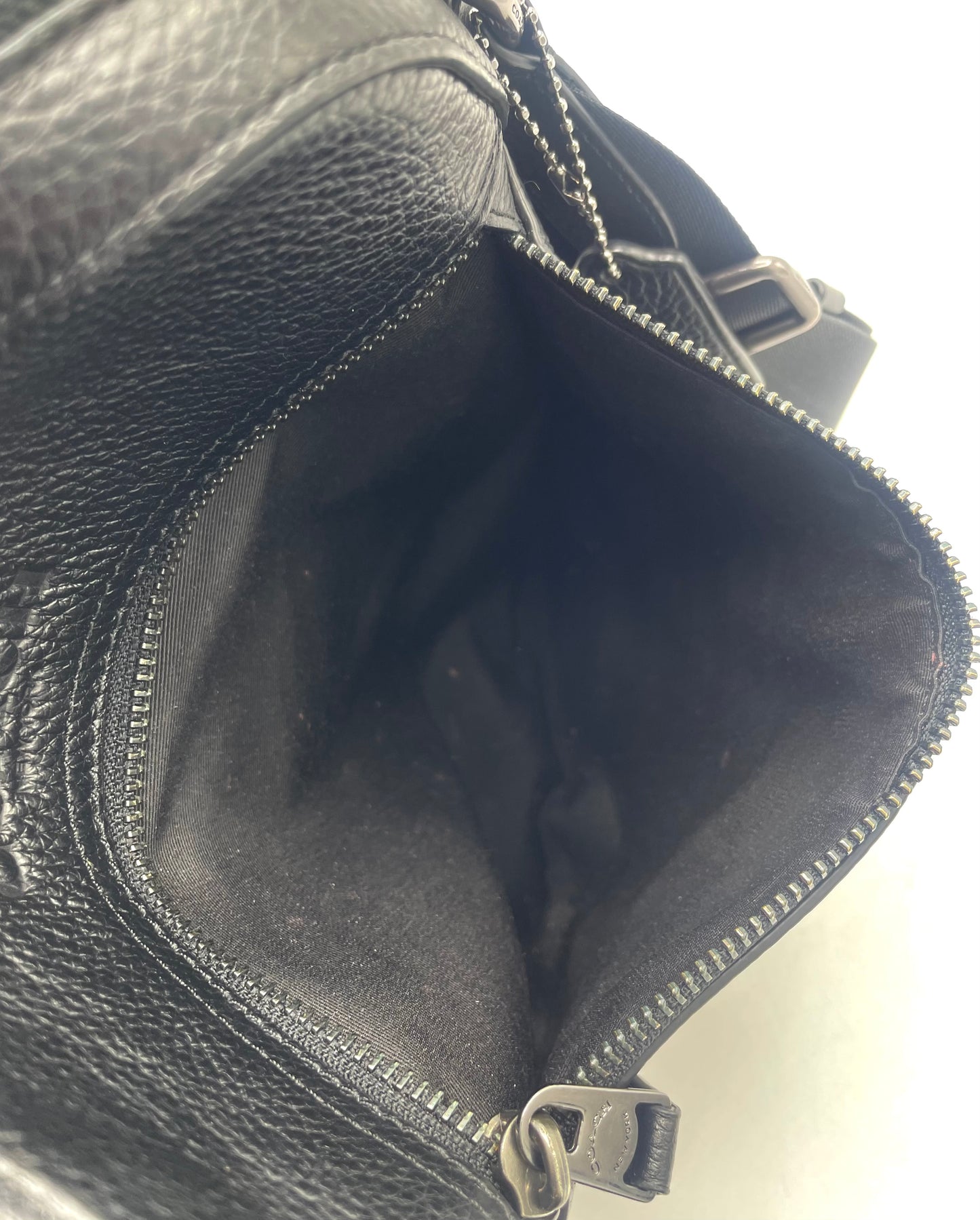 Coach Houston Flight Bag – Black Pebbled Leather (Style 4011)
