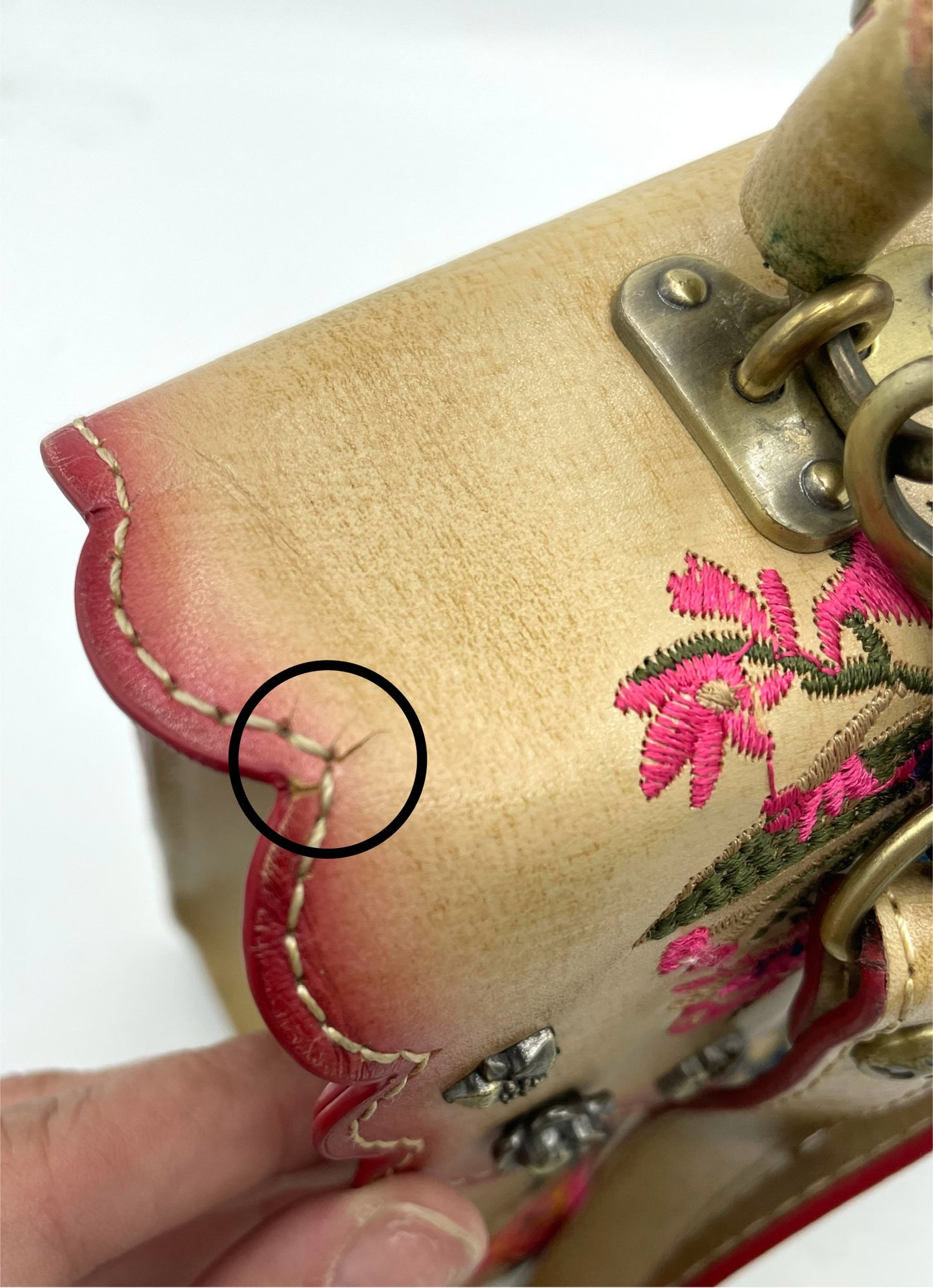 Patricia Nash Prairie Rose Embroidery Simona Satchel