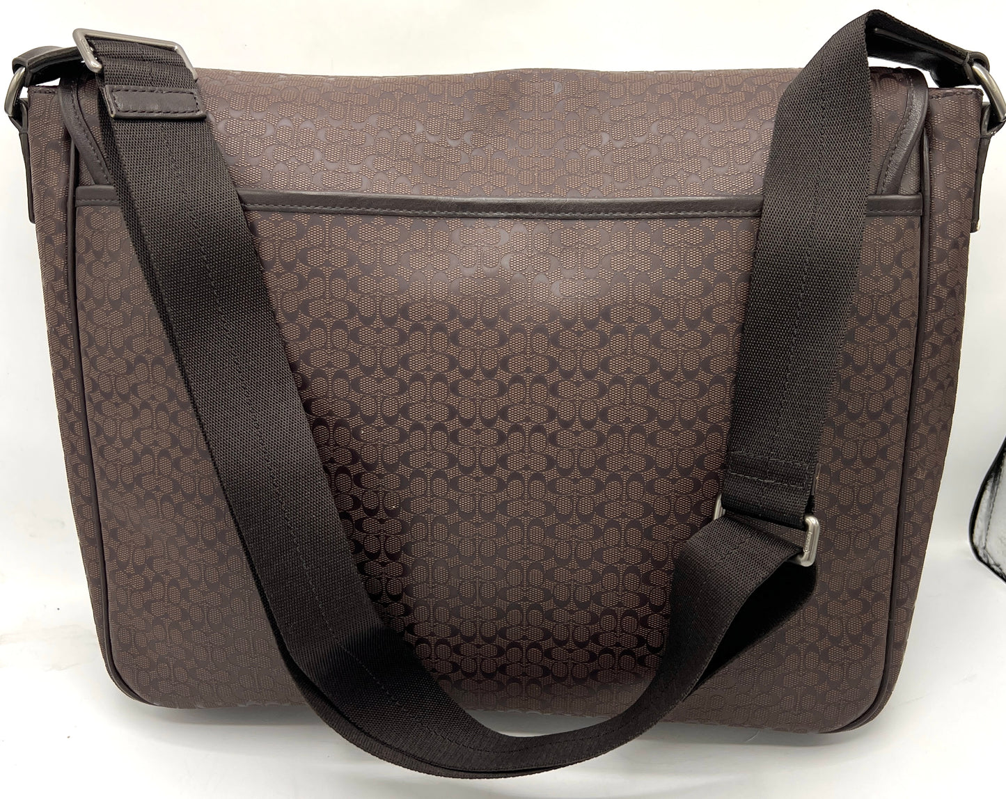 Coach Heritage Signature Embossed PVC Messenger Bag
