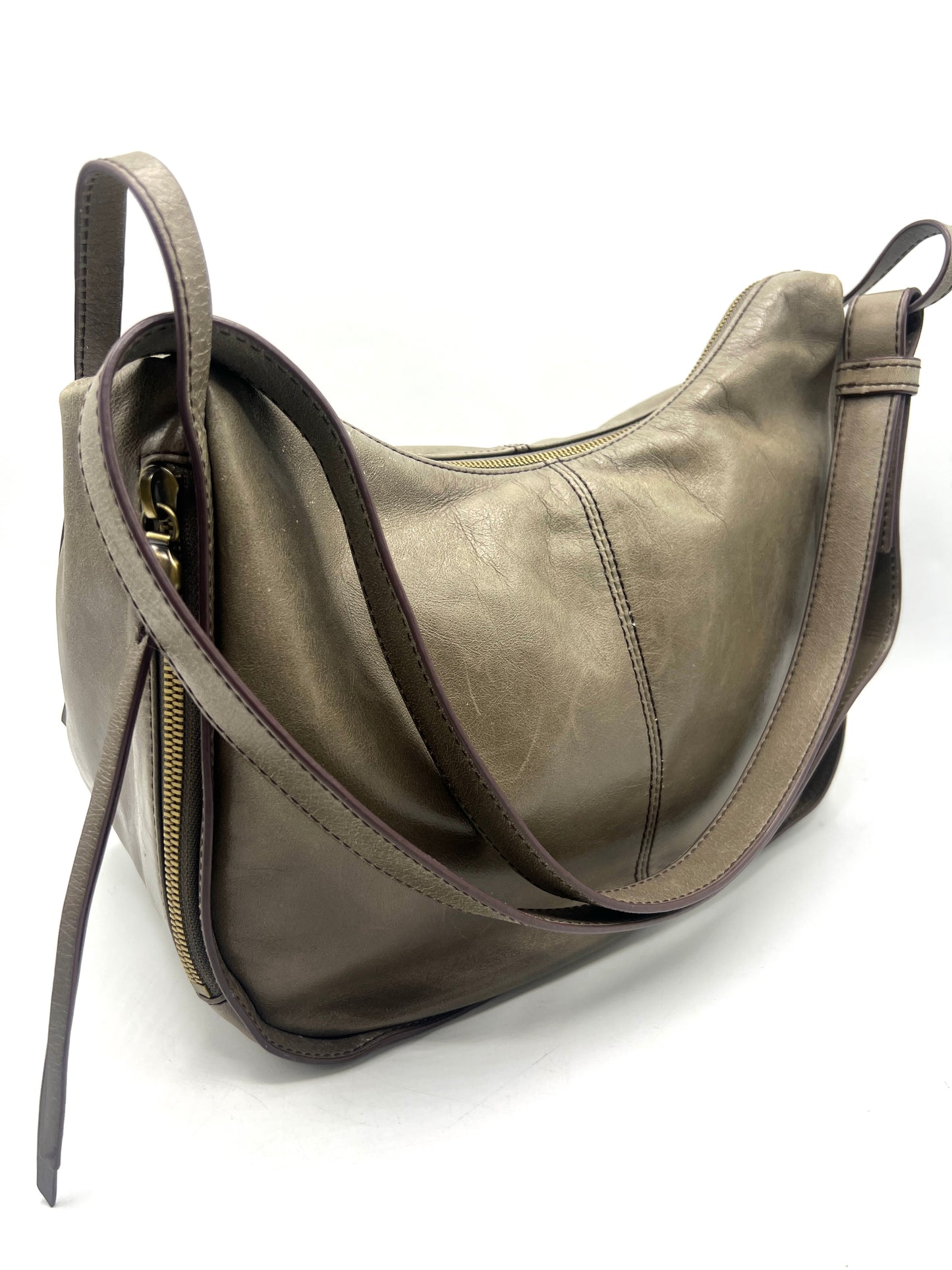 HOBO Arlet Convertible Leather Bag – Taupe Gray