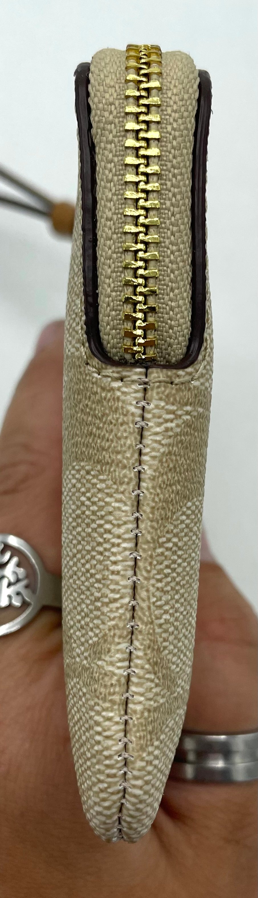 Coach Corner Zip Wristlet