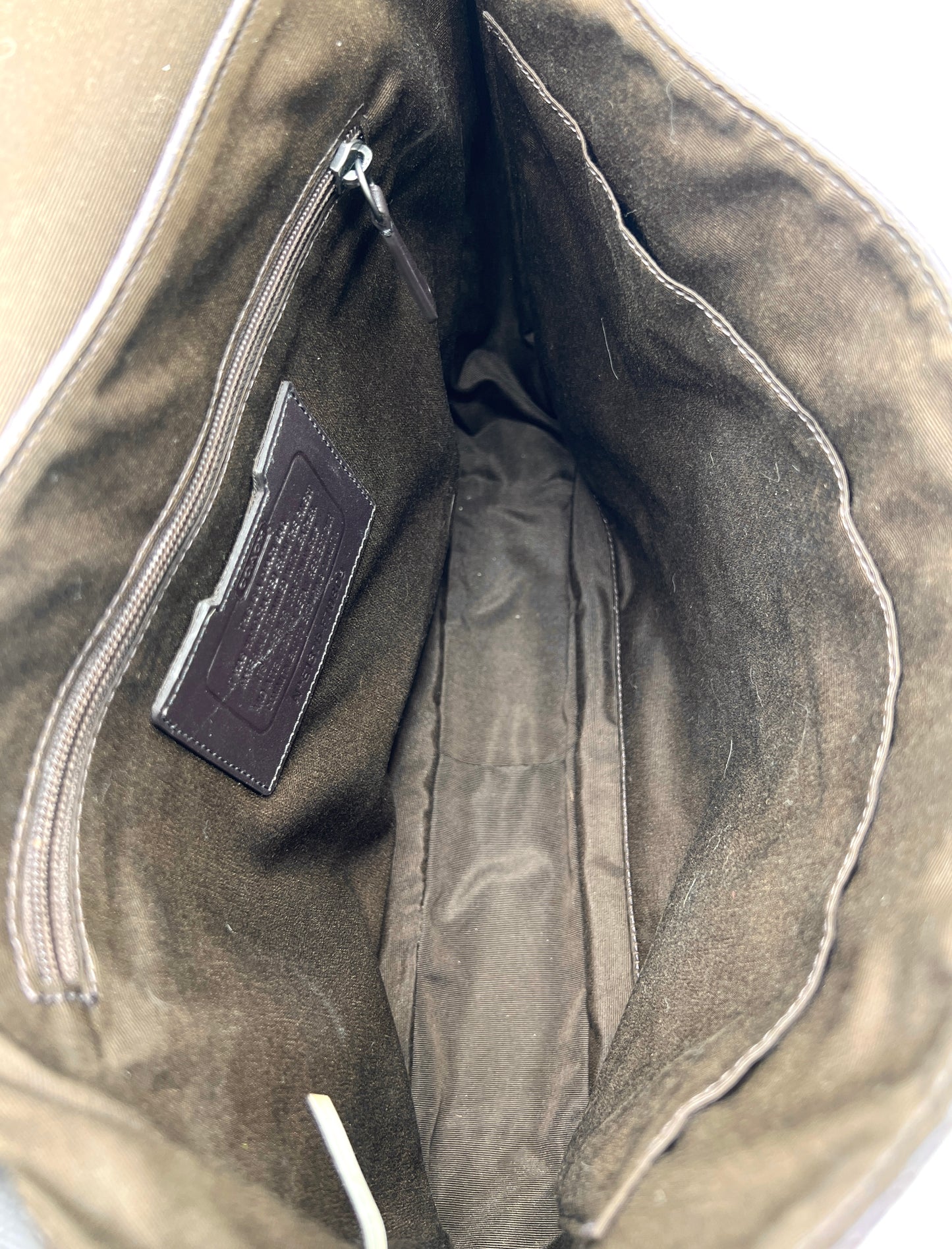 Coach Heritage Signature Embossed PVC Messenger Bag