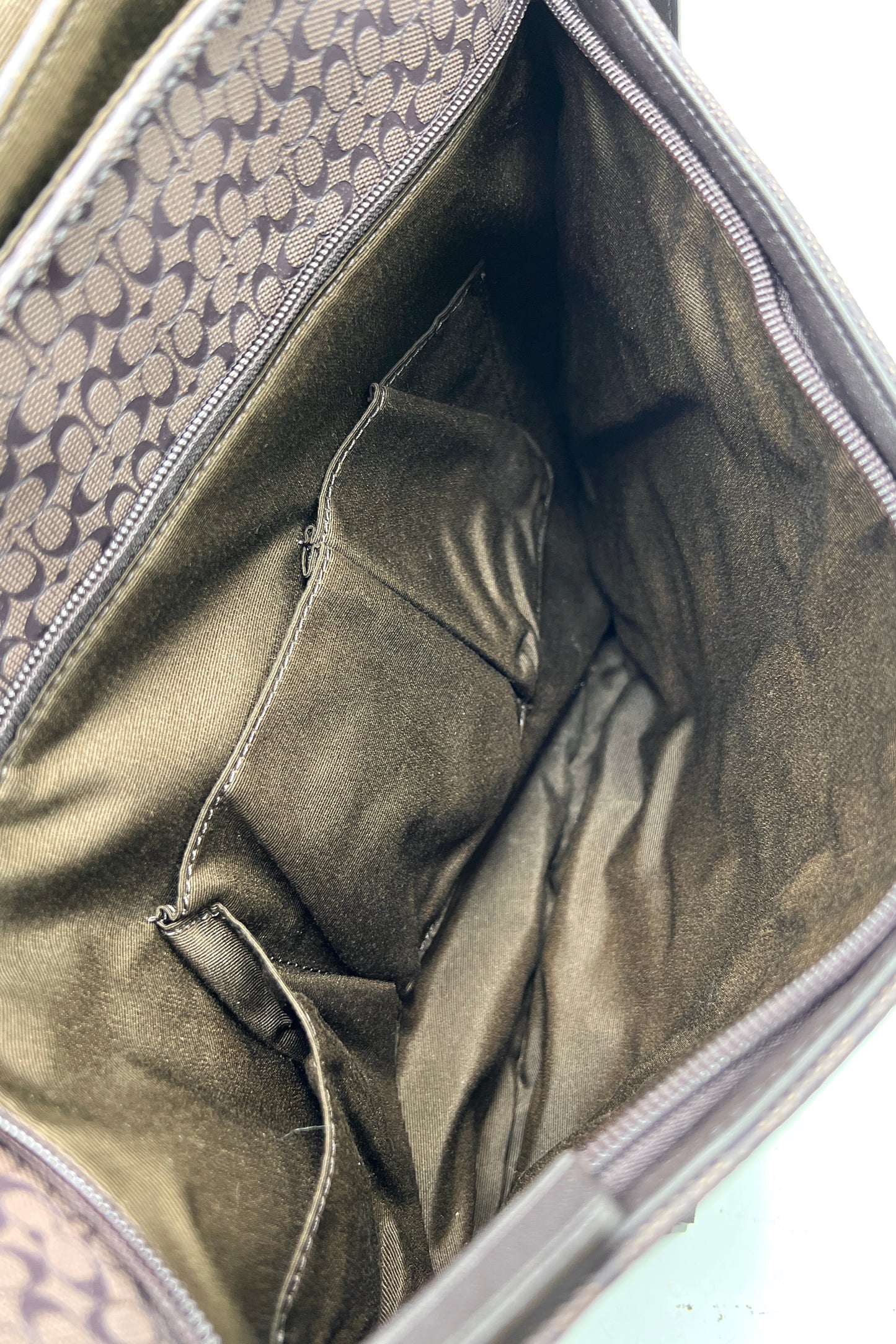 Coach Heritage Signature Embossed PVC Messenger Bag