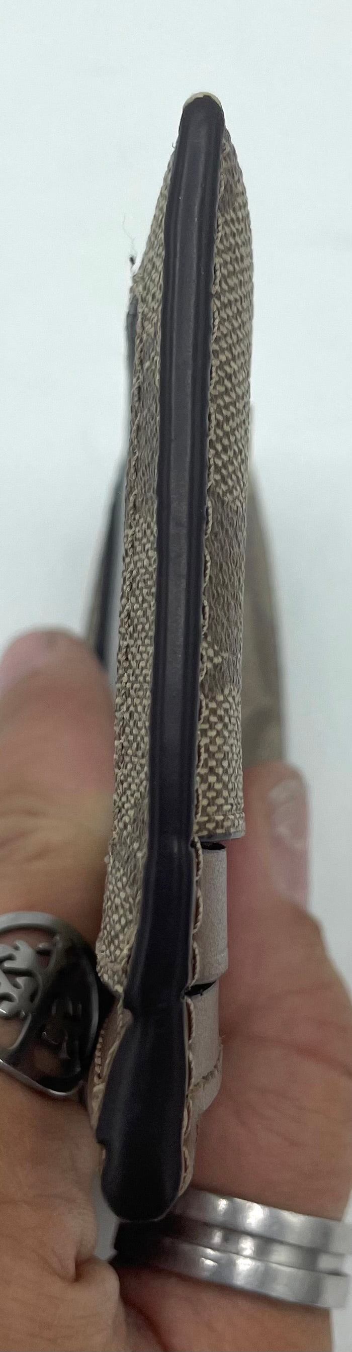 Coach Mini Skinny ID Case - Dark Brown Suede Interior