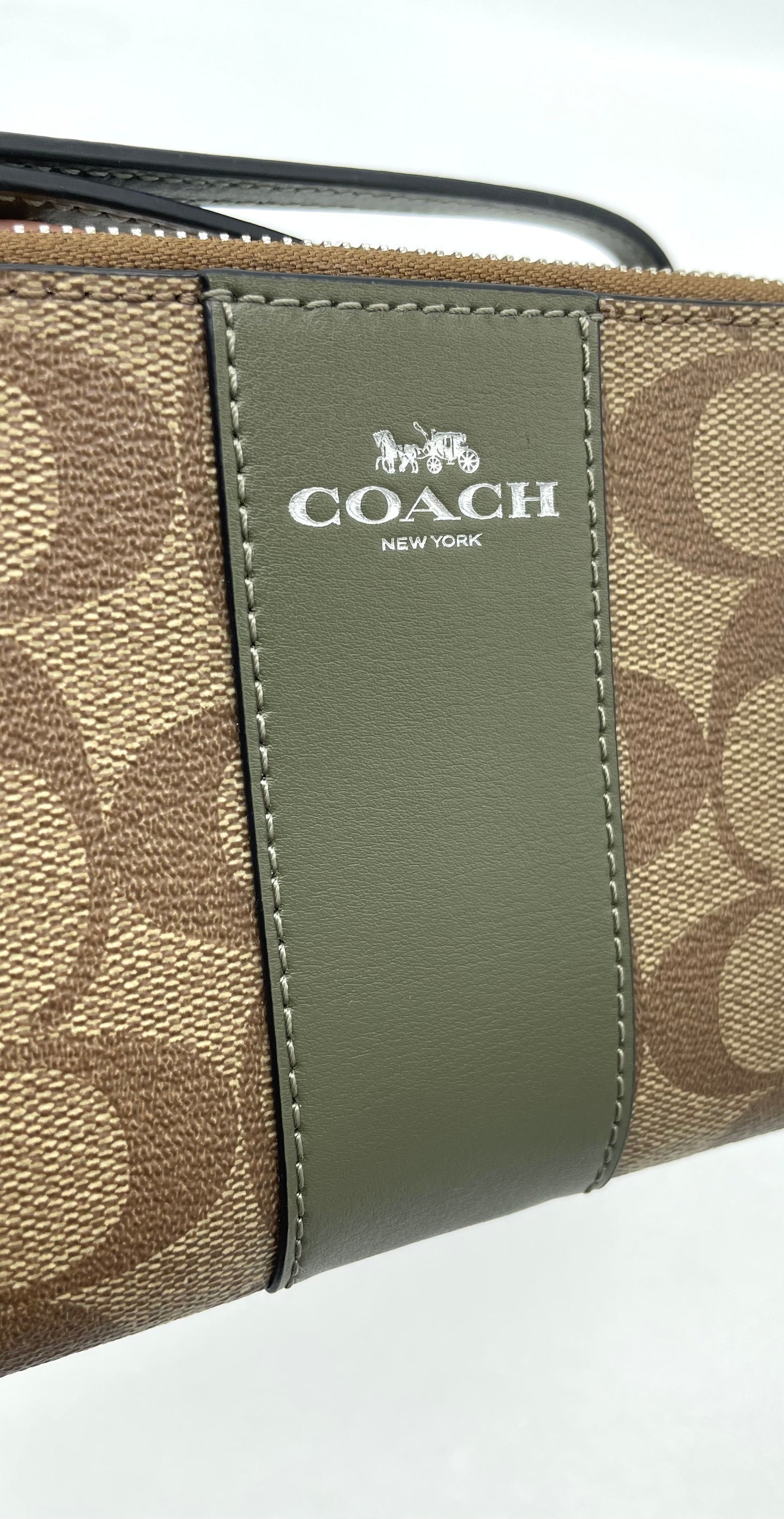 Coach Corner Zip Wristlet