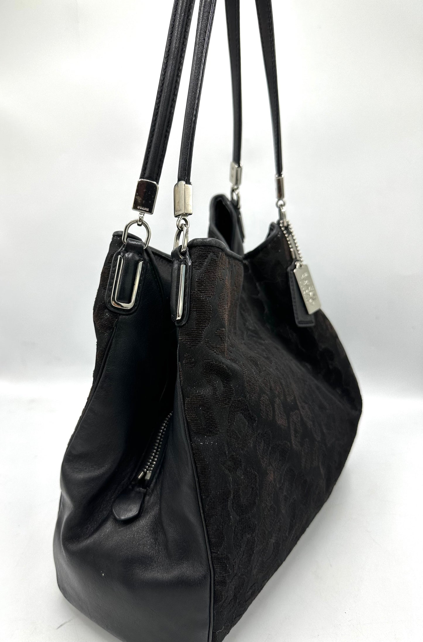 Coach Madison Chenille Ocelot Phoebe Shoulder Bag