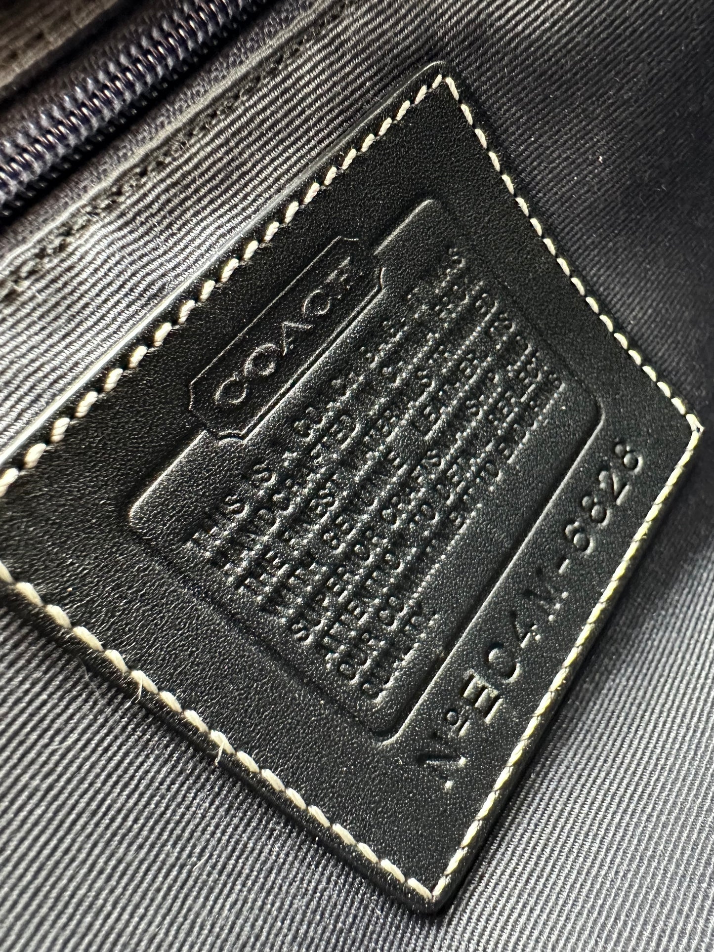 Coach Signature Satchel – Black Signature “C” Canvas with Leather Trim *Clearance Rack*