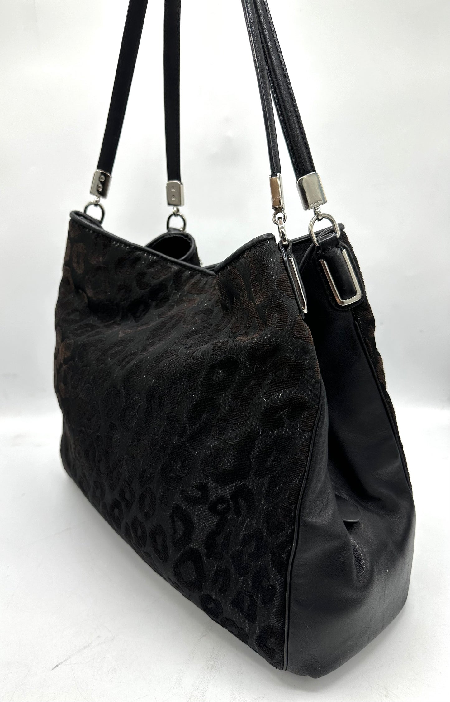 Coach Madison Chenille Ocelot Phoebe Shoulder Bag