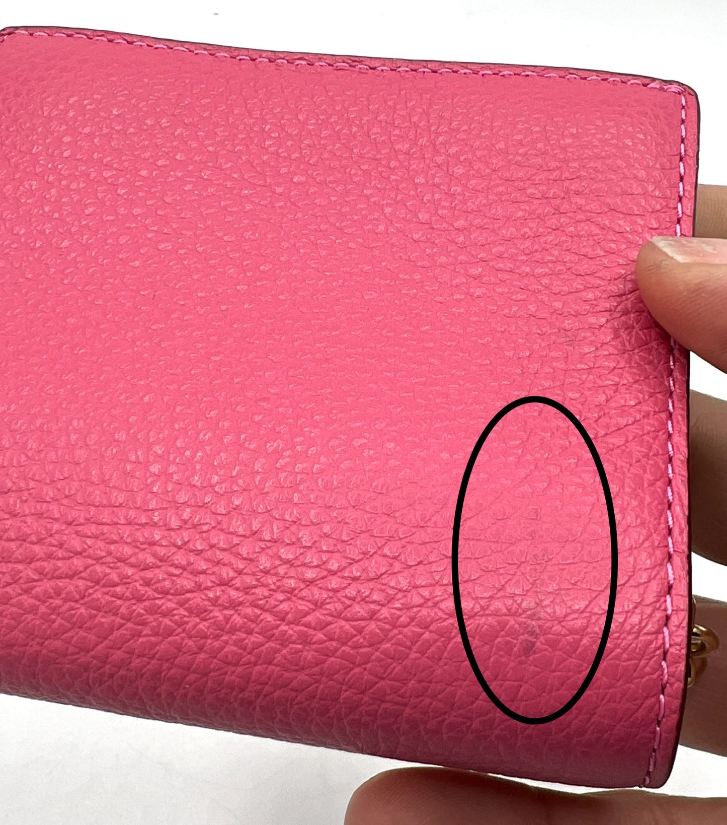 Coach Pebbled Leather Snap Wallet
