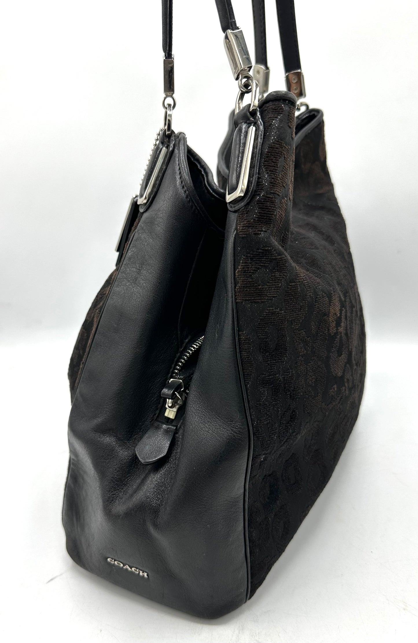 Coach Madison Chenille Ocelot Phoebe Shoulder Bag