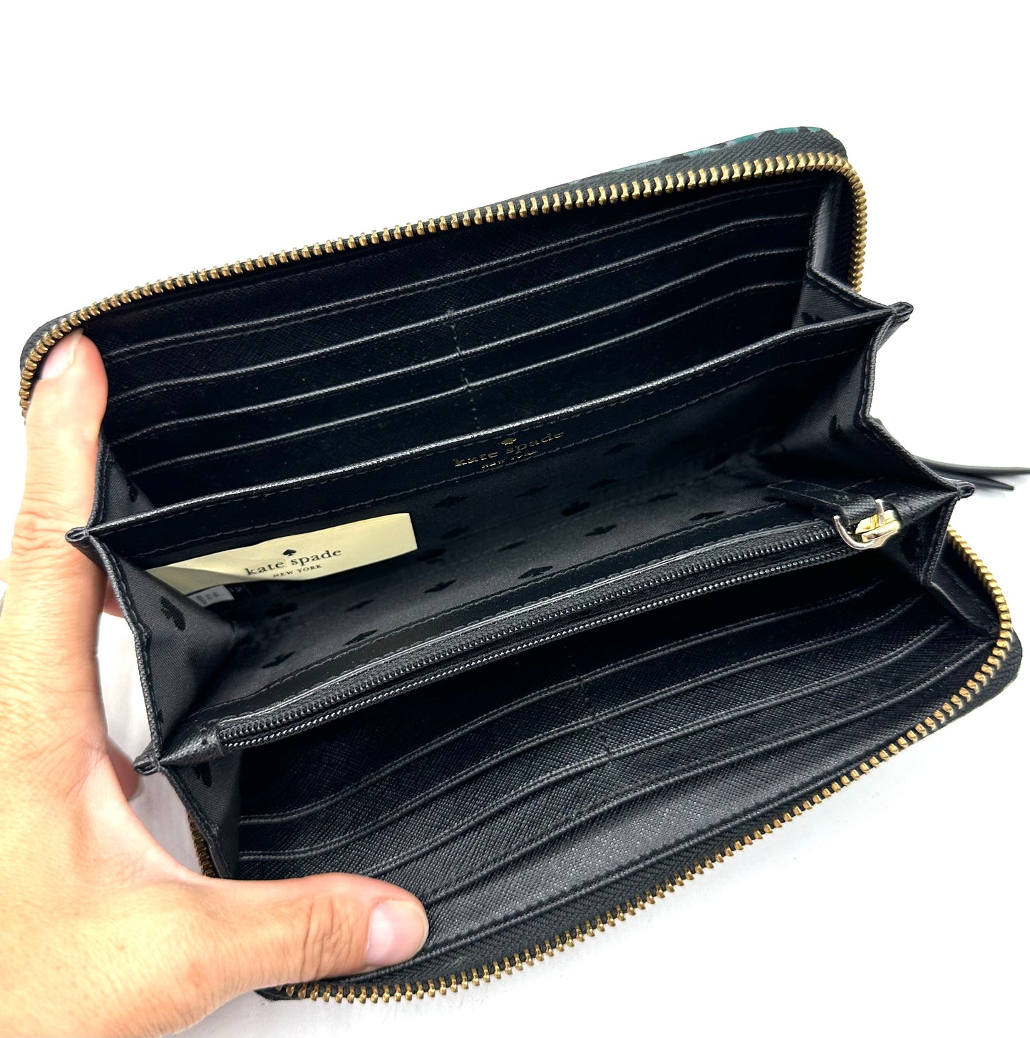 Kate Spade New York Black Wilson Road Botanical Neda Wallet