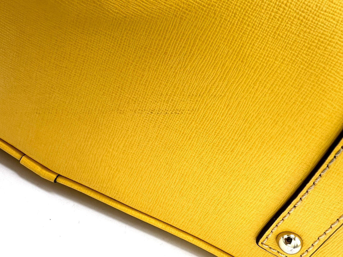 Dooney & Bourke Crescent Tote – Yellow Saffiano Leather
