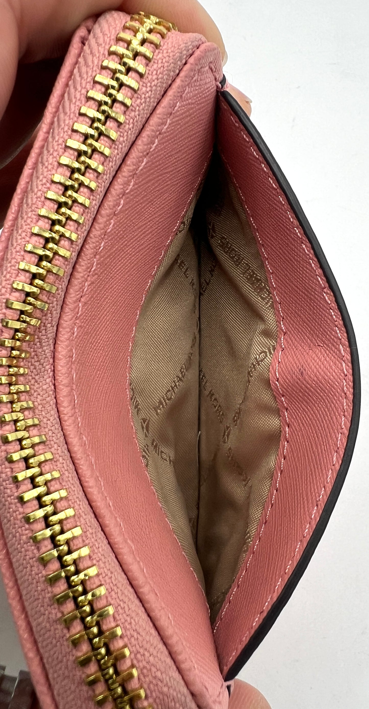 Michael Kors Medium Saffiano Leather Chain Card Case