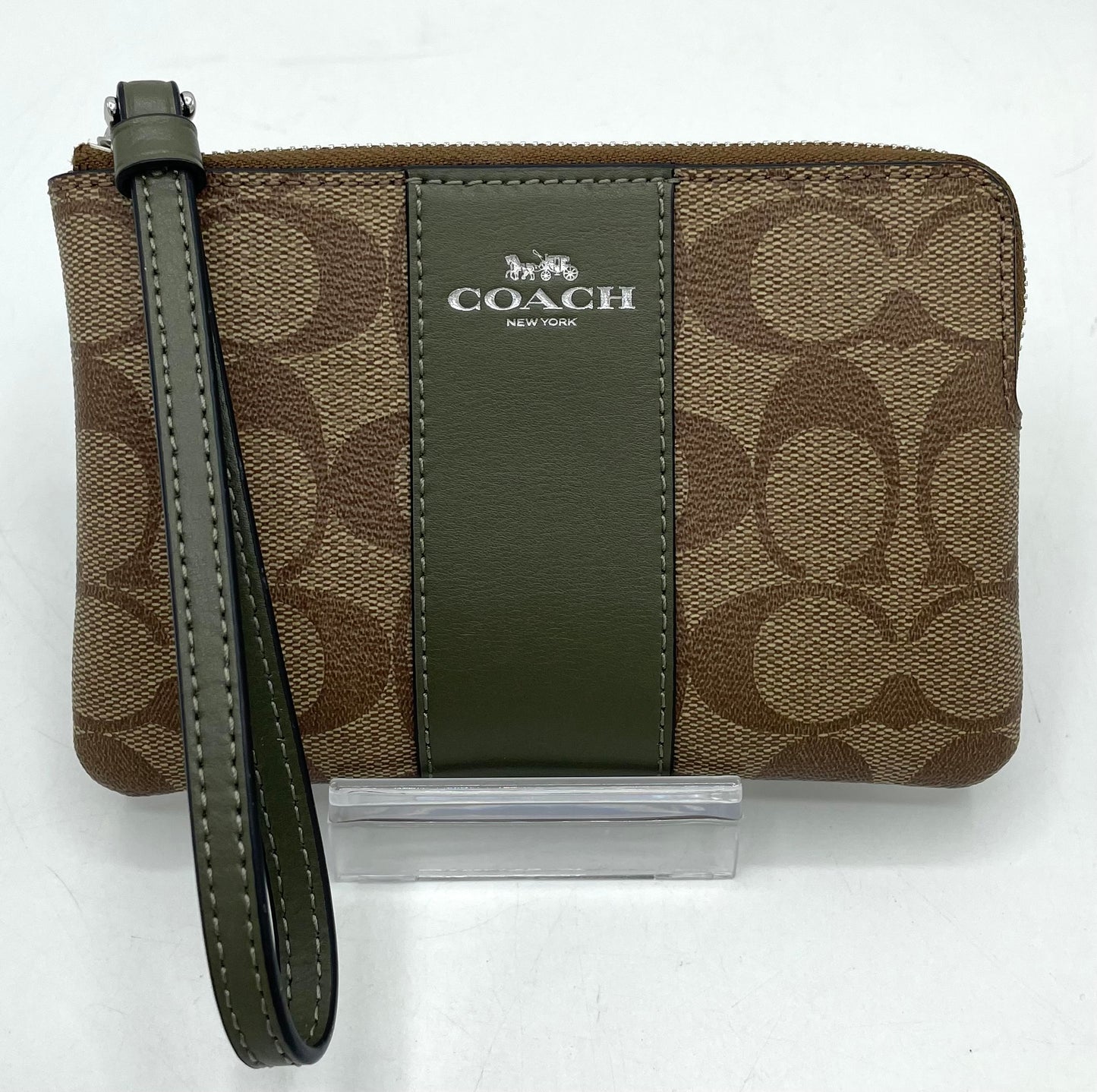 Coach Corner Zip Wristlet