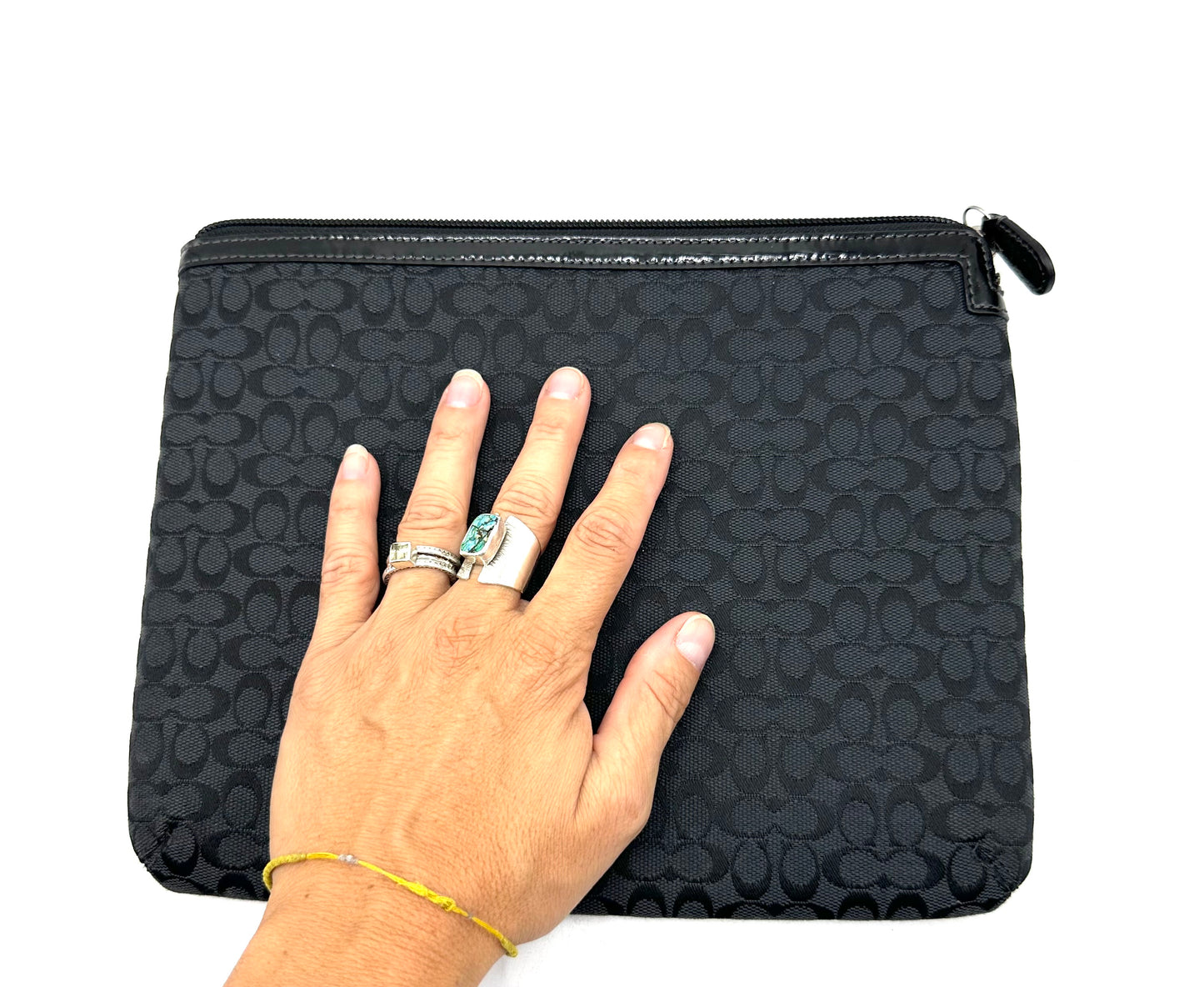 Coach Tablet Sleeve – Black Canvas (Style F61035)
