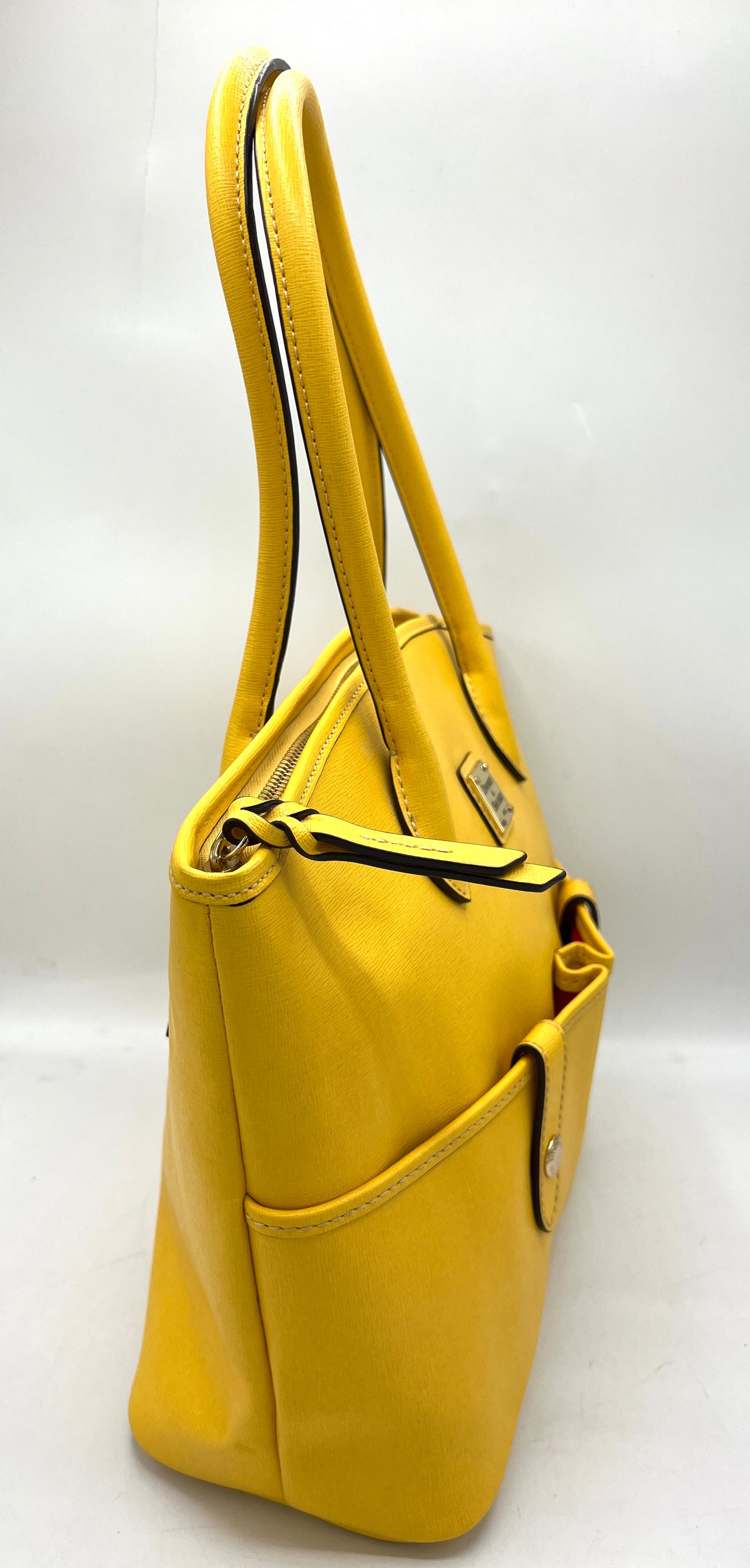 Dooney & Bourke Crescent Tote – Yellow Saffiano Leather
