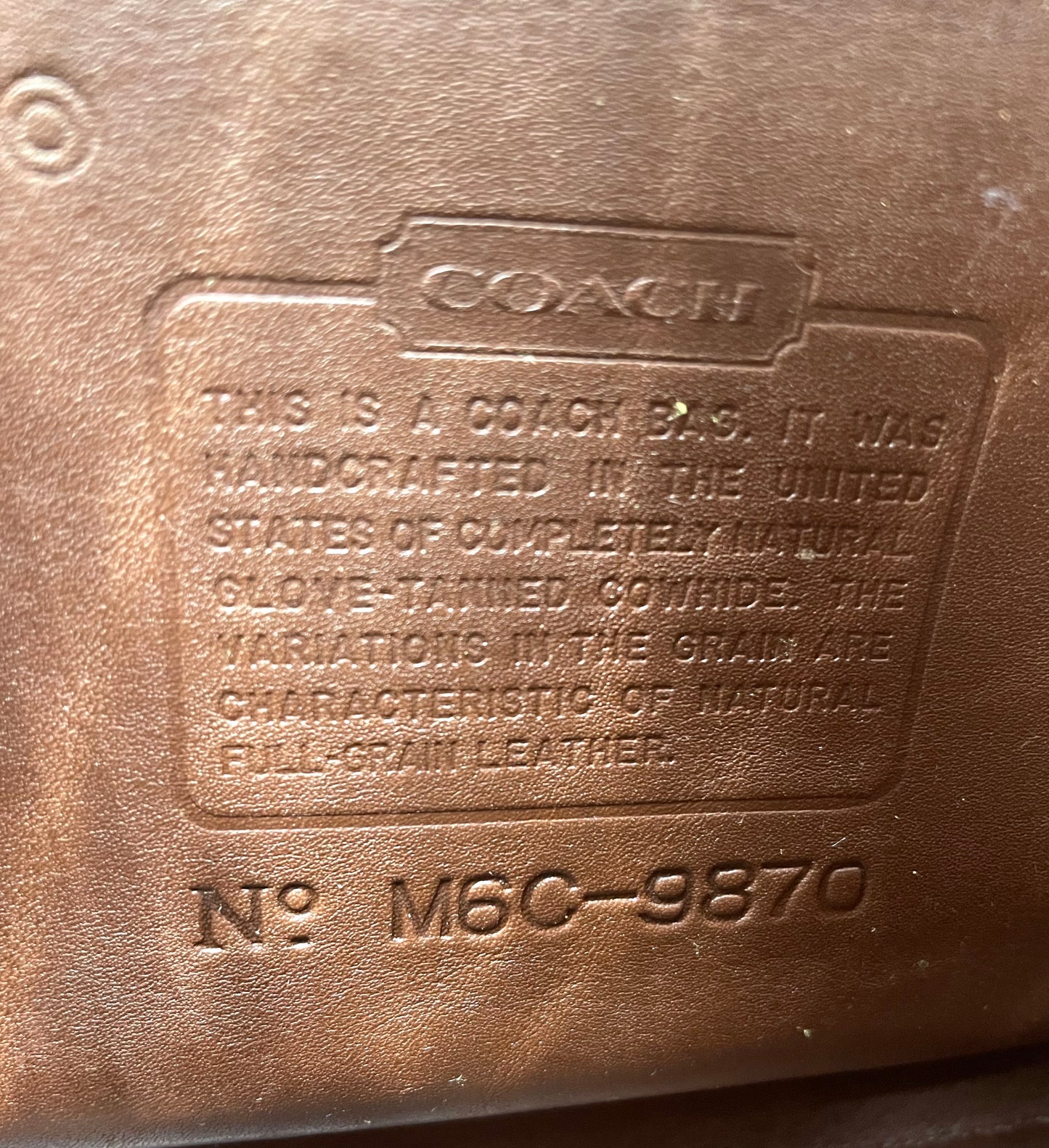 Vintage Coach Court Top Handle Crossbody