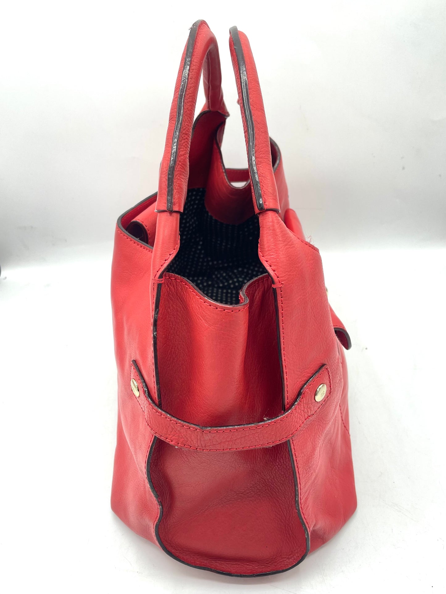 Kate Spade Kent Stevie Alessandra Shoulder Bag – Red Leather