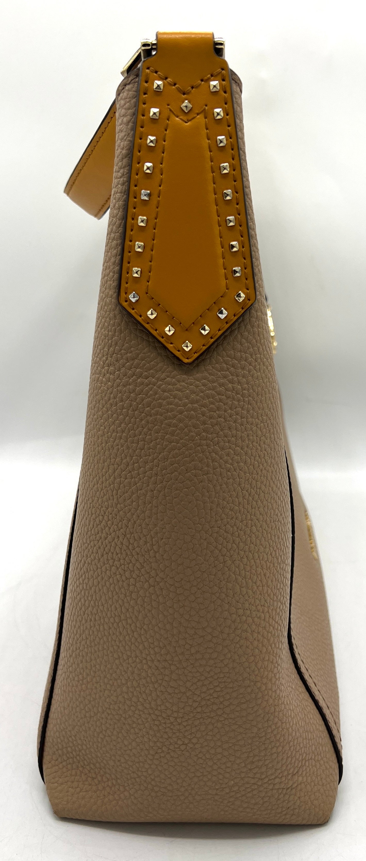 Michael Kors Kimberly Studded Shoulder Bag with Removable Clutch