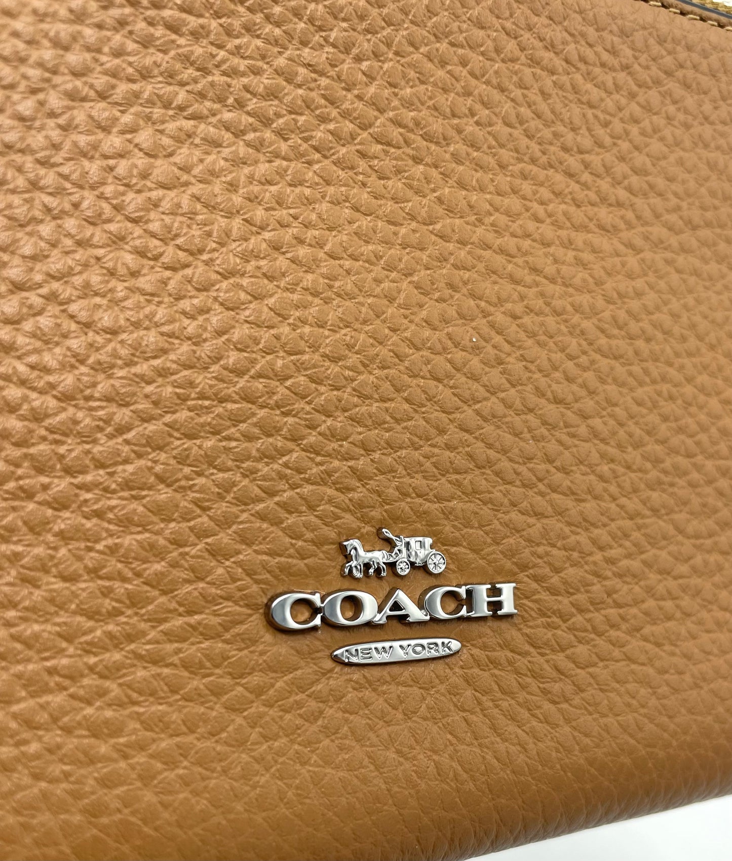 Coach Double Zip Wallet – Saddle & Chalk Leather