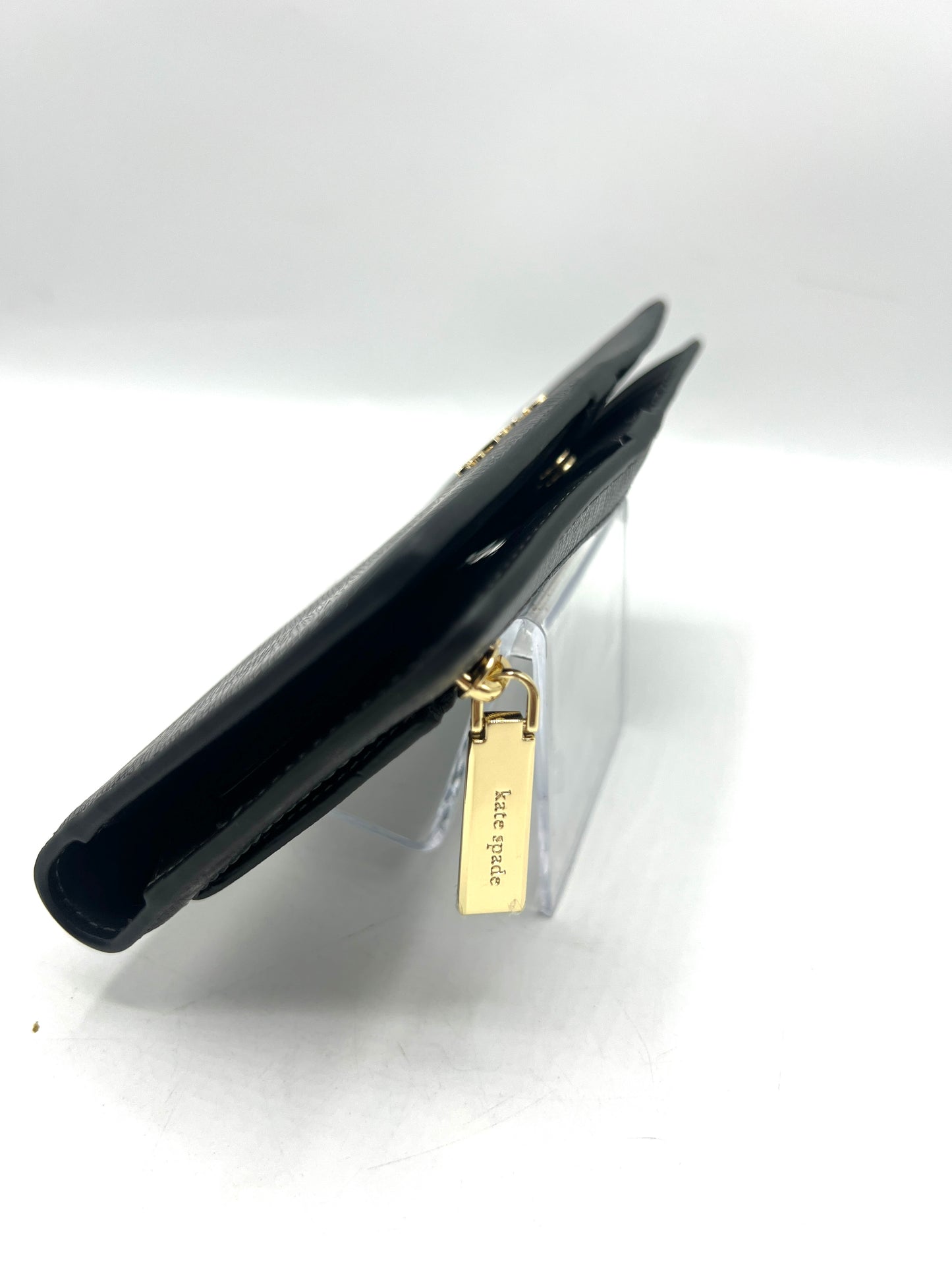 Kate Spade Madison Large Slim Wallet – Black Saffiano Leather