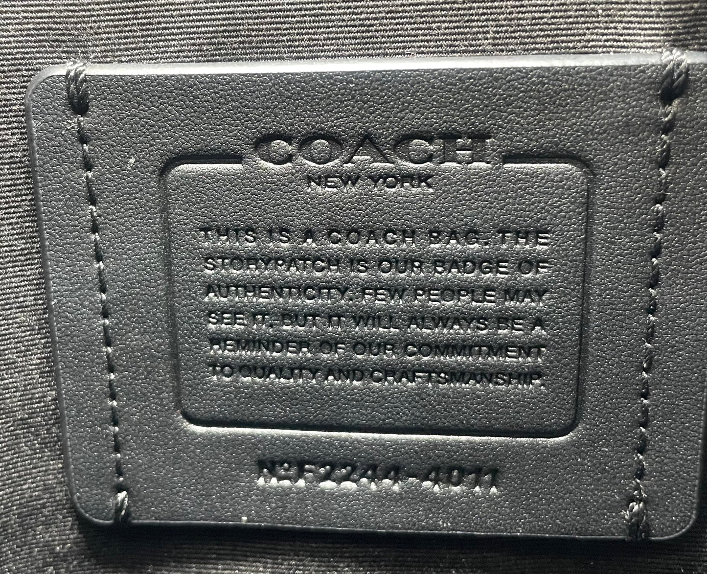 Coach Houston Flight Bag – Black Pebbled Leather (Style 4011)