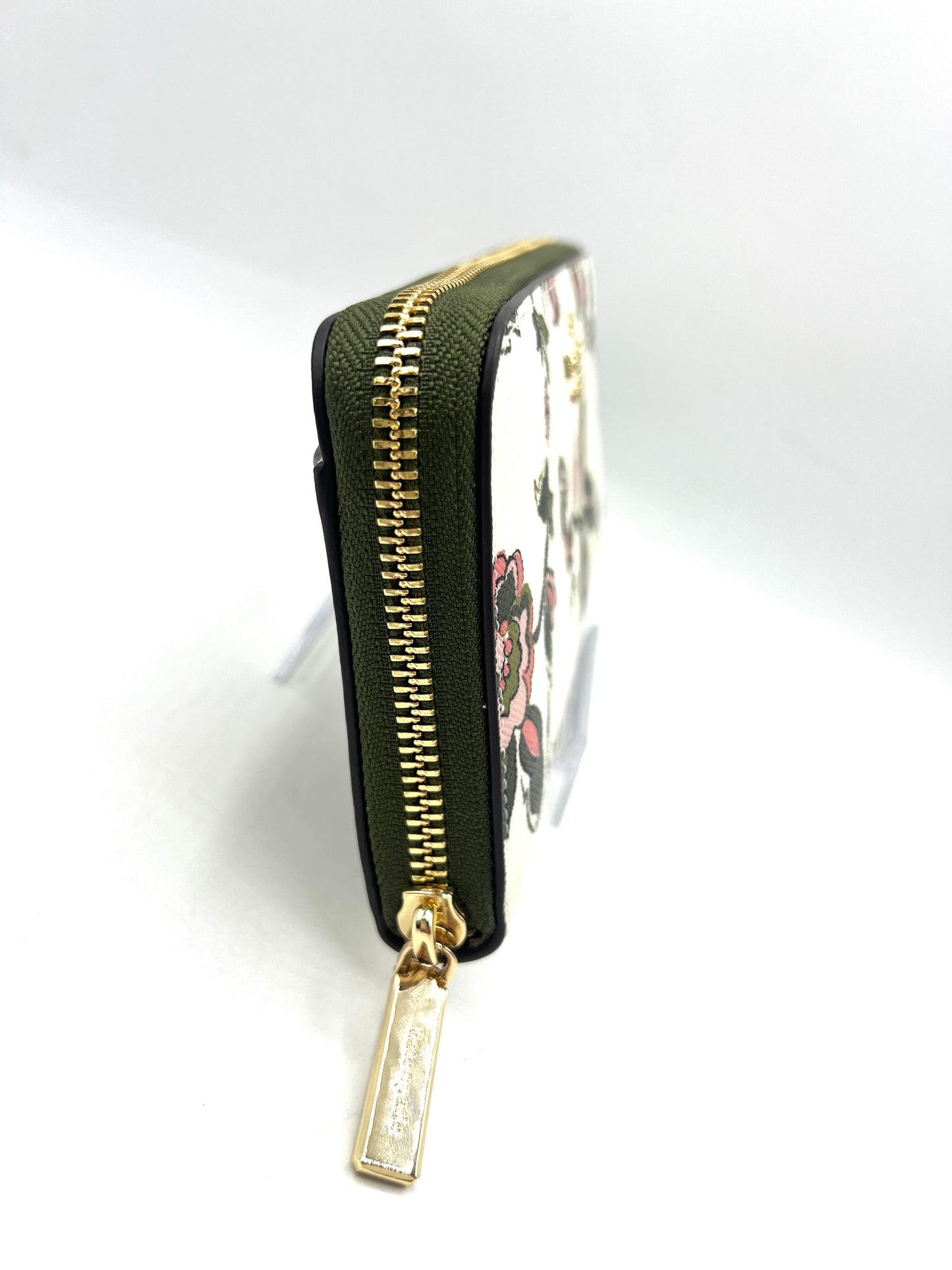 Kate Spade Madison Floral Large Continental Wallet – Off-White with Green & Pink Print