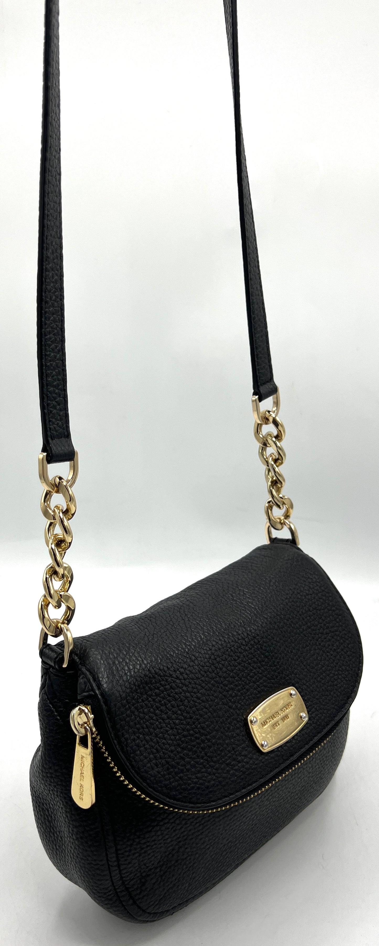 Michael Kors Bedford Leather Flap Crossbody