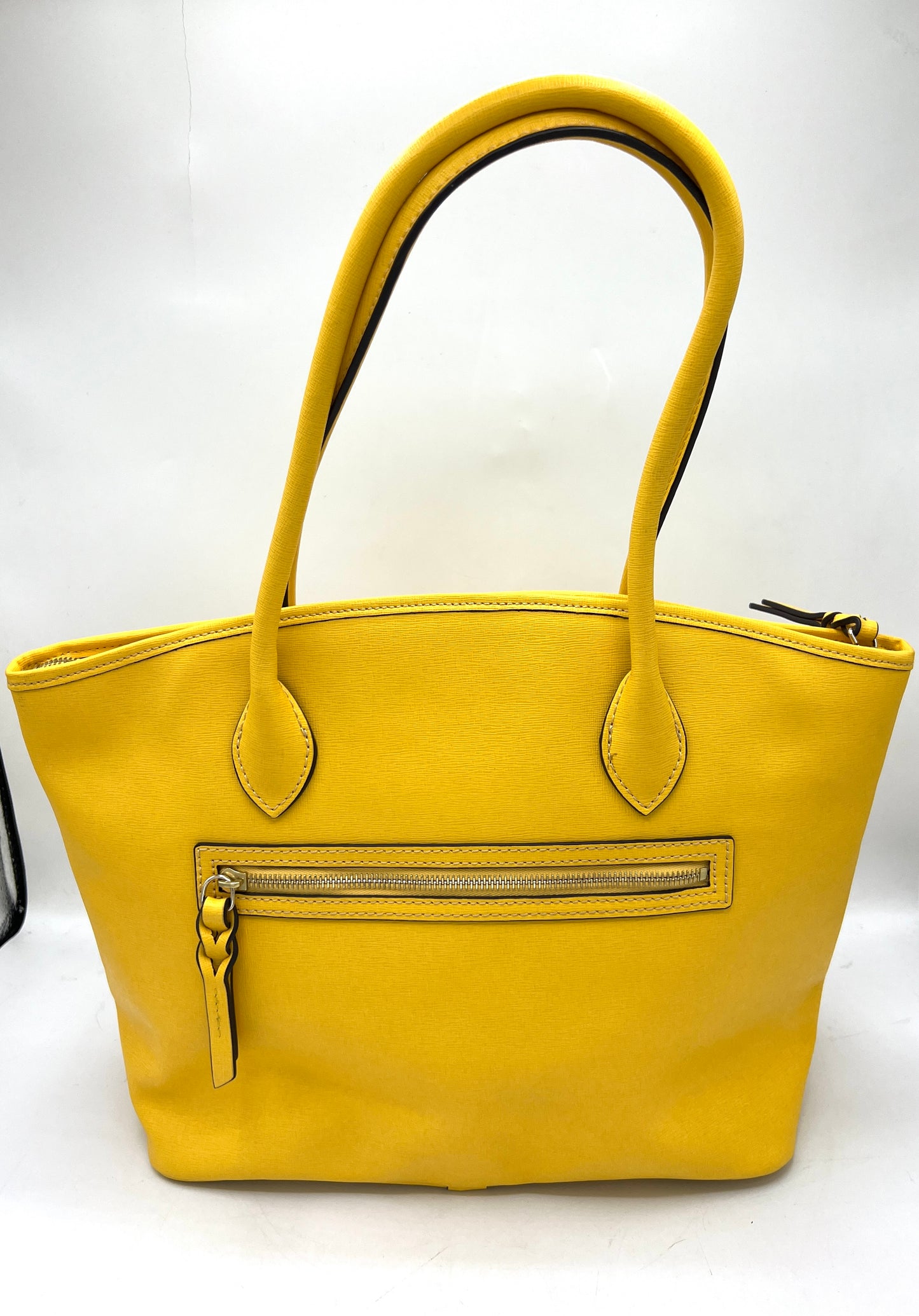 Dooney & Bourke Crescent Tote – Yellow Saffiano Leather