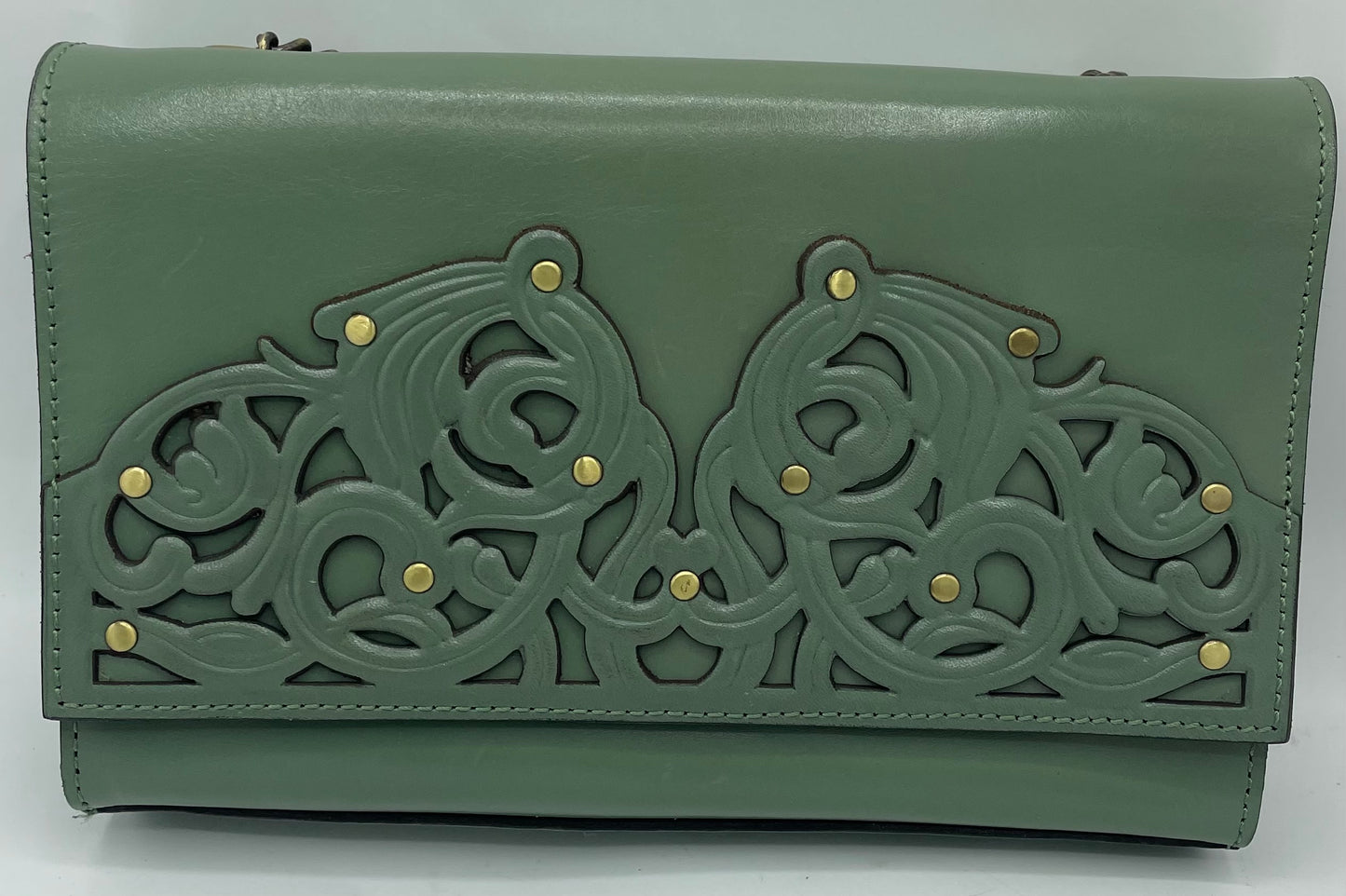 Patricia Nash Giada Filigree Chain Crossbody – Burnished Gold
