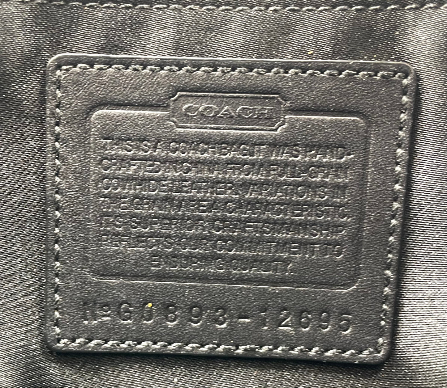 Coach Bonnie Black Leather Soho Satchel