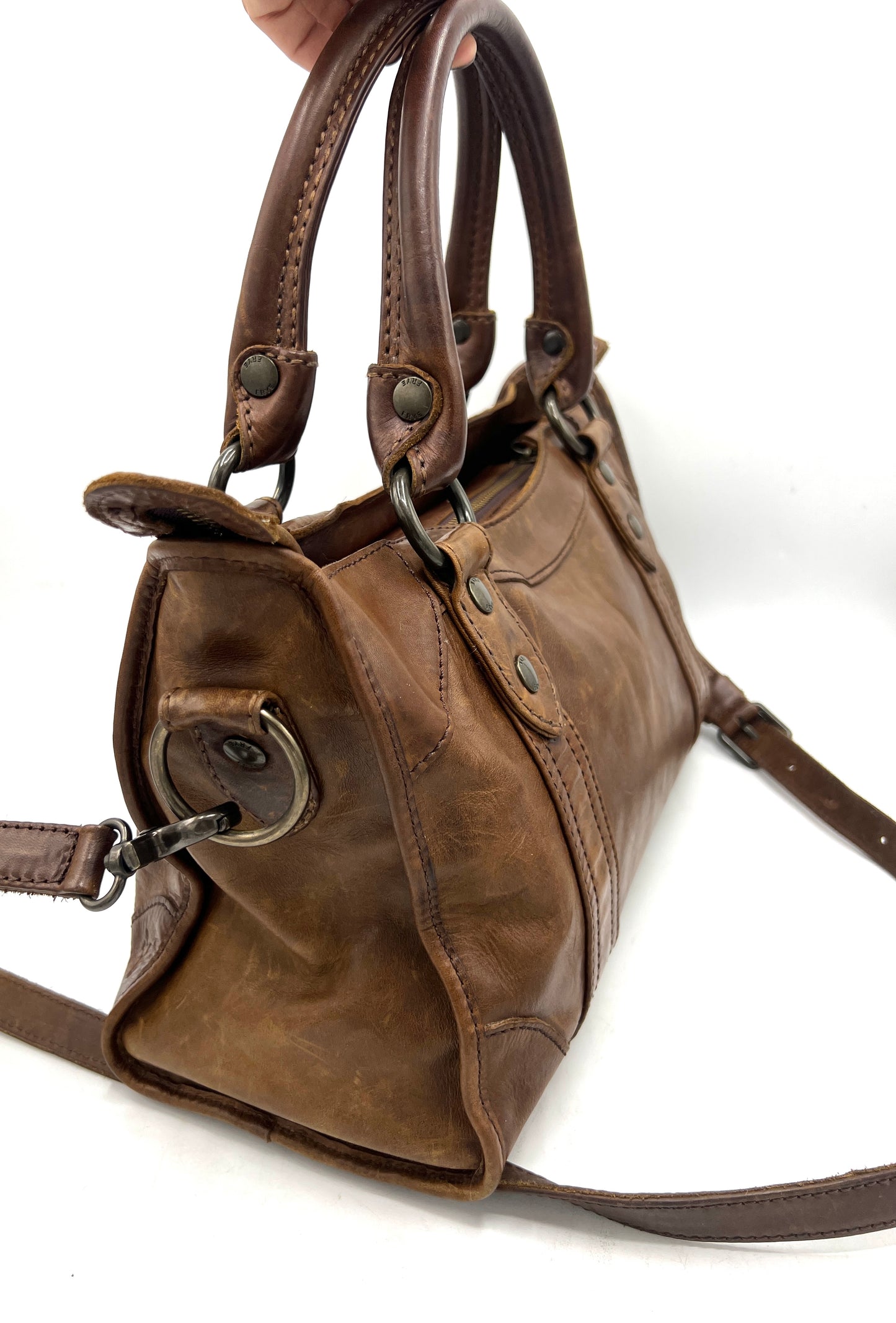 Frye Melissa Satchel – Cognac Leather