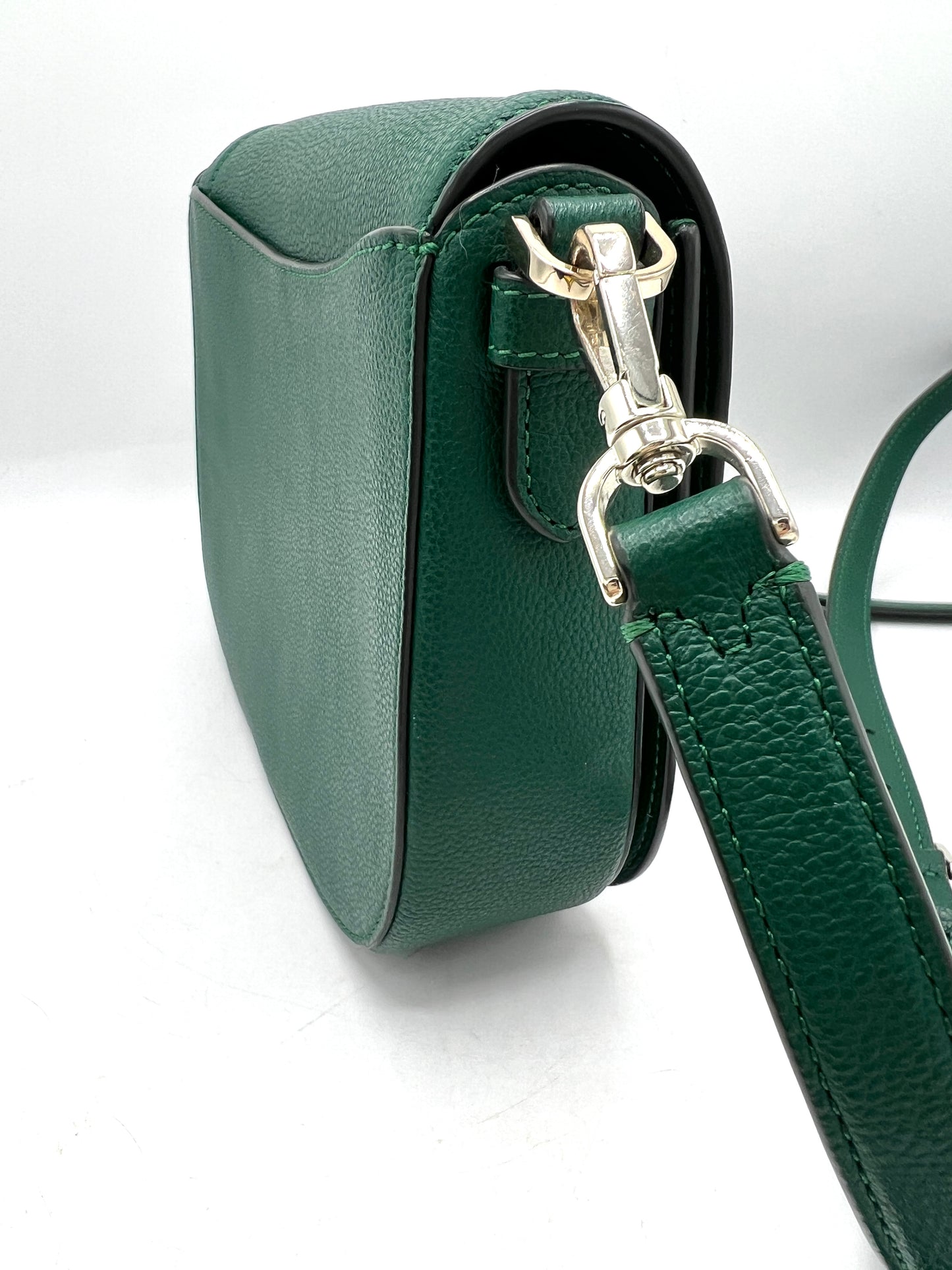 Kate Spade Blake Saddle Crossbody – Deep Jade Green