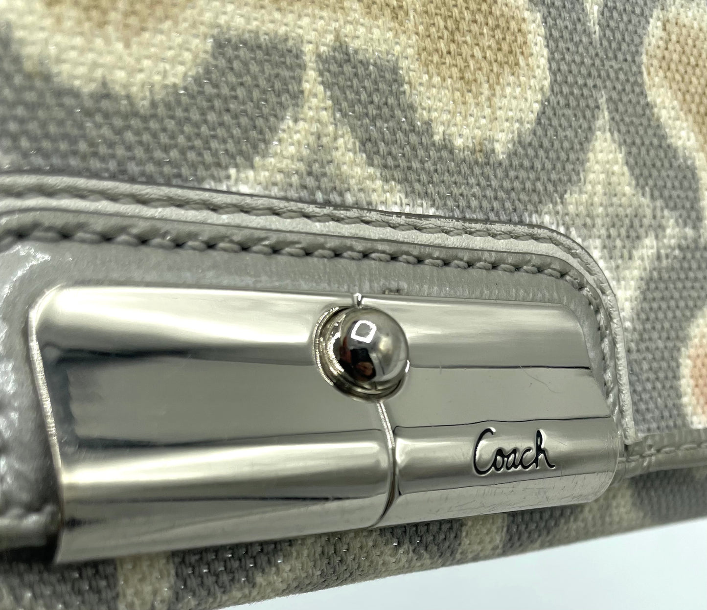 Coach Kristin Ikat Signature Flap Wallet