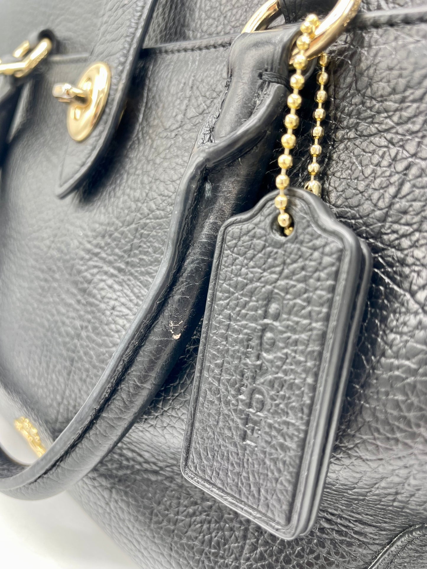 Coach Mercer Satchel 30 – Black Leather (Style 47575)