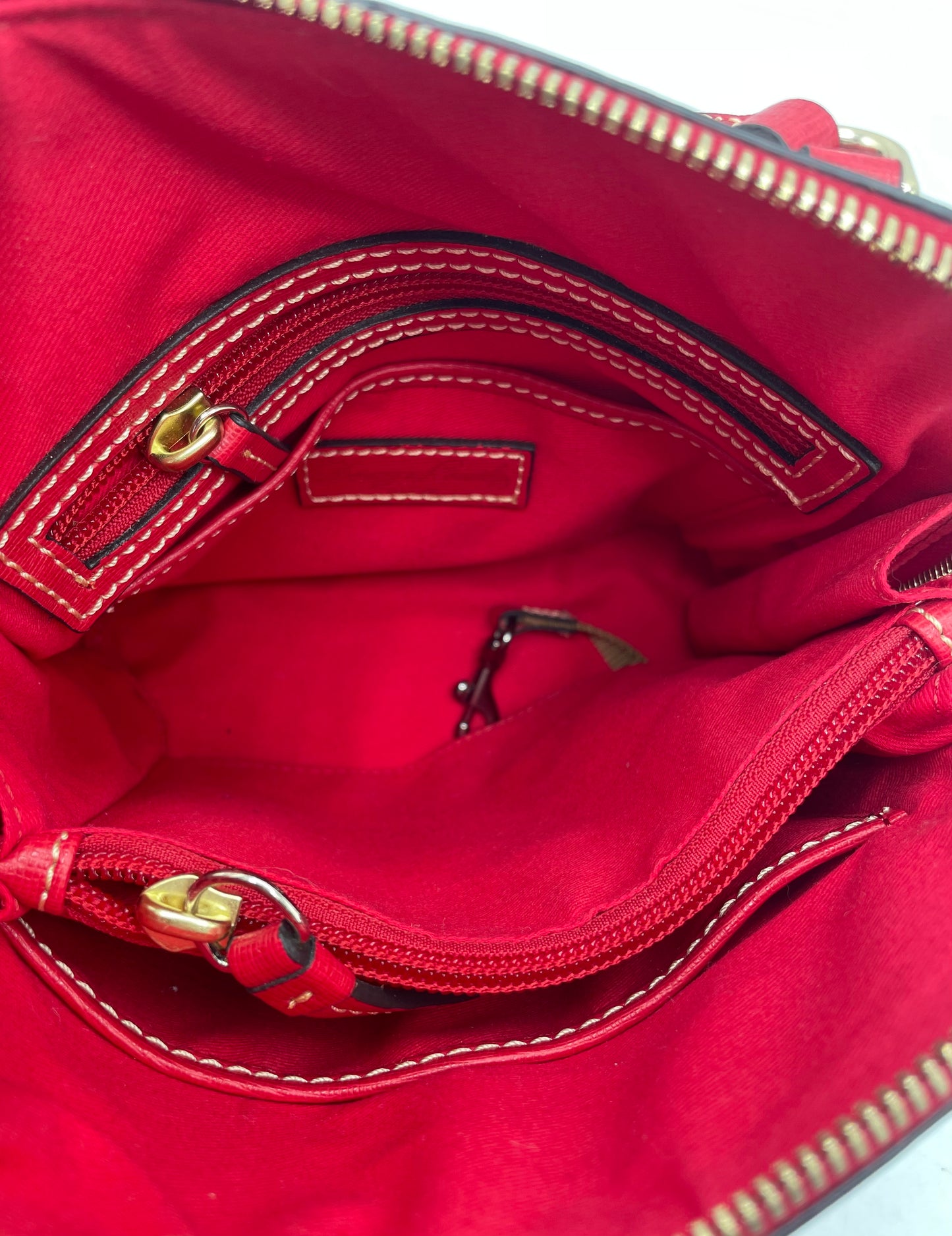 Dooney & Bourke Wexford Leather Trixie Crossbody – Red
