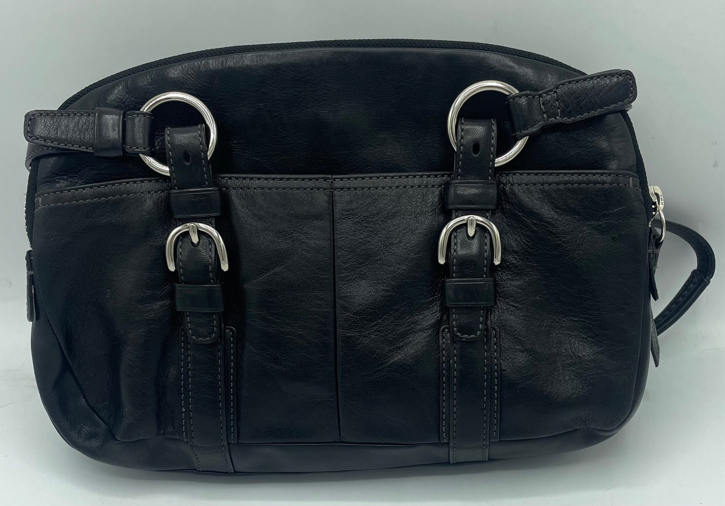 Coach Bonnie Black Leather Soho Satchel