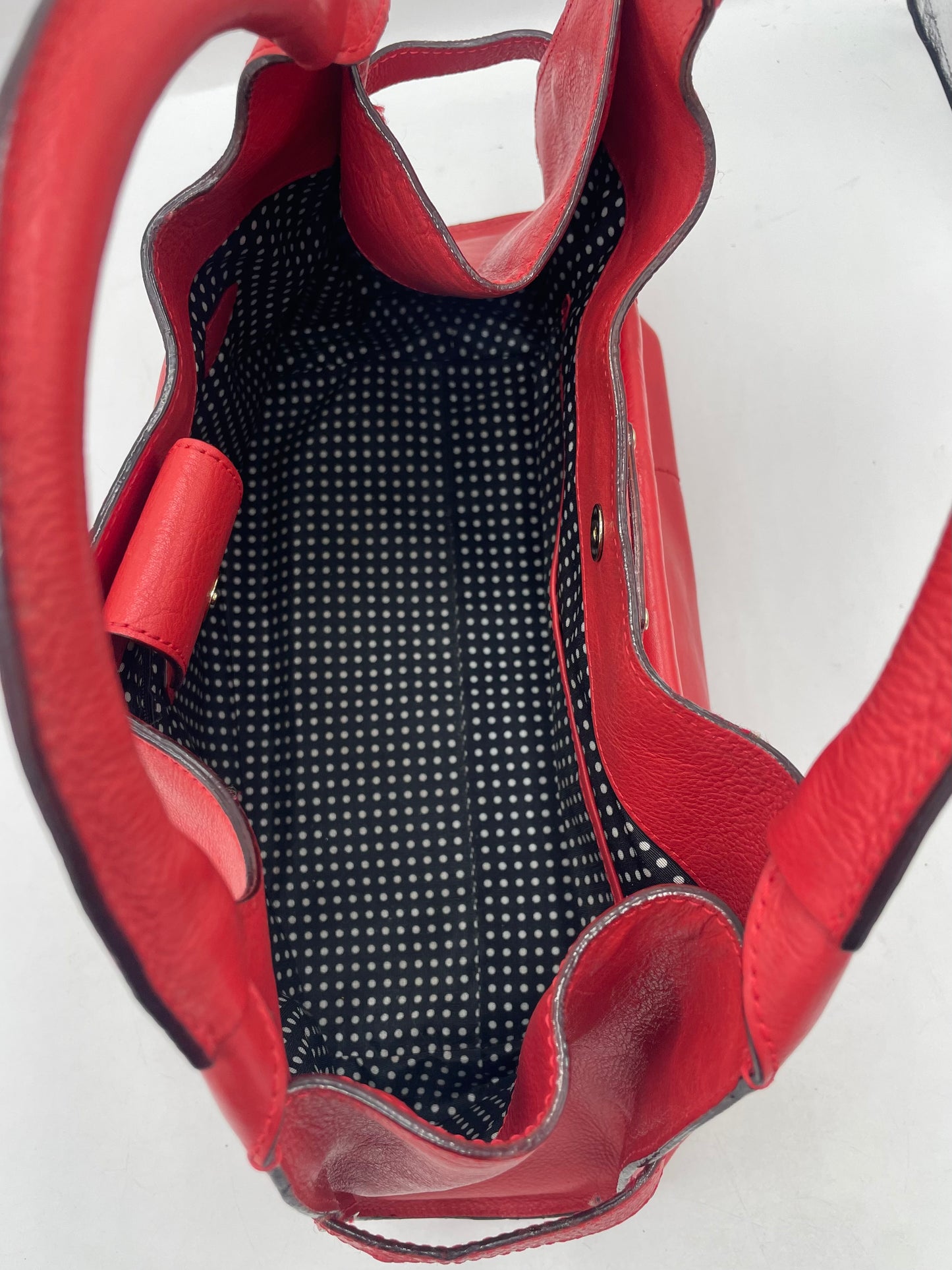 Kate Spade Kent Stevie Alessandra Shoulder Bag – Red Leather