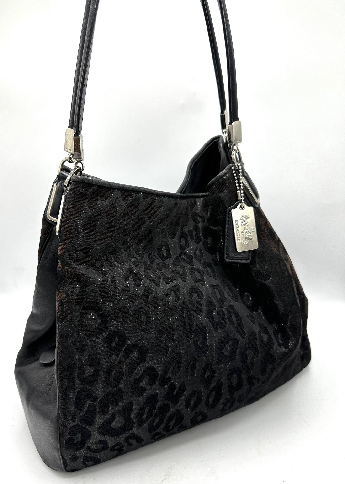 Coach Madison Chenille Ocelot Phoebe Shoulder Bag