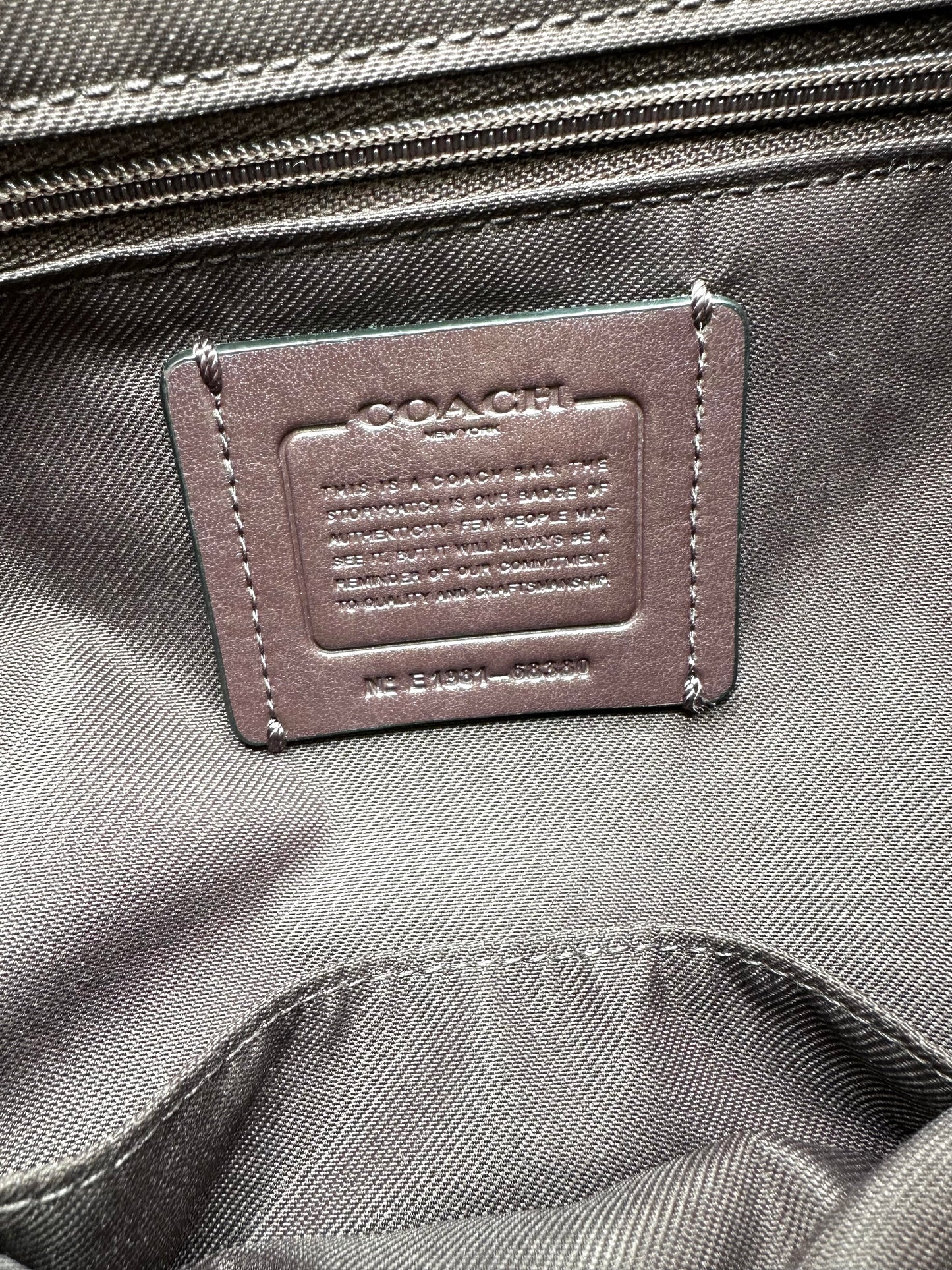 Coach Evie Backpack – Black Pebbled Leather with Gold-Tone Hardware