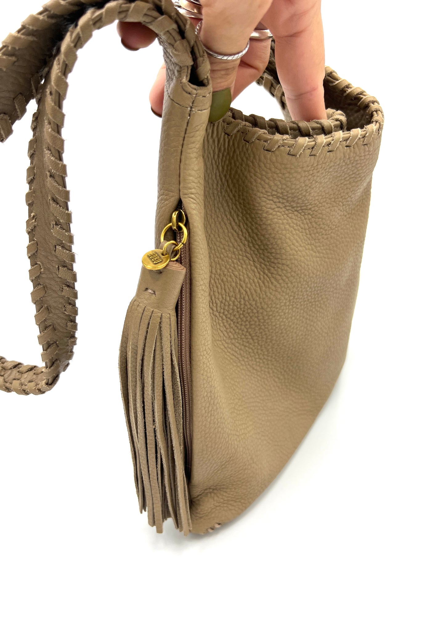 HOBO Paulette Clutch – Olive Green Leather