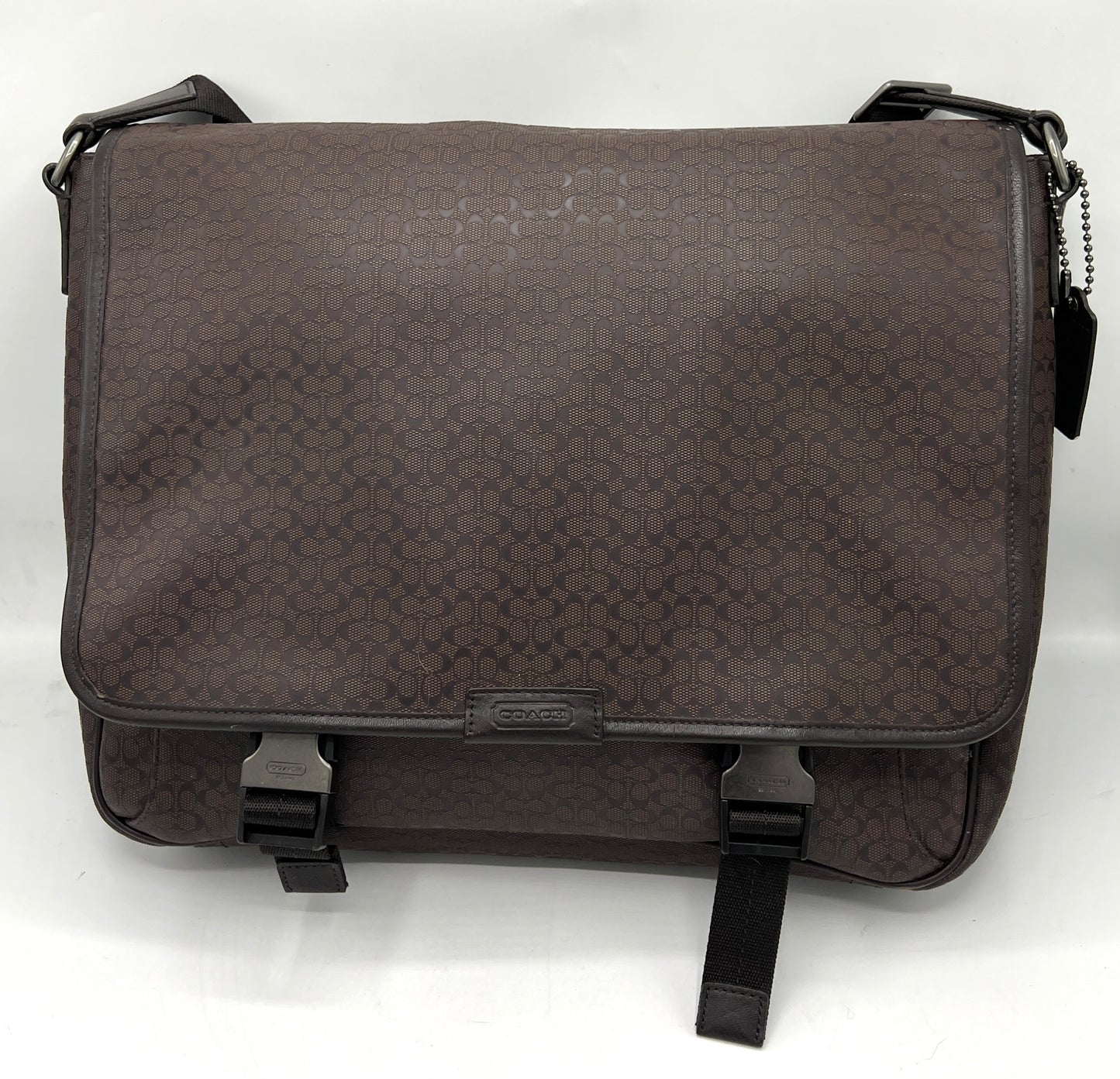 Coach Heritage Signature Embossed PVC Messenger Bag