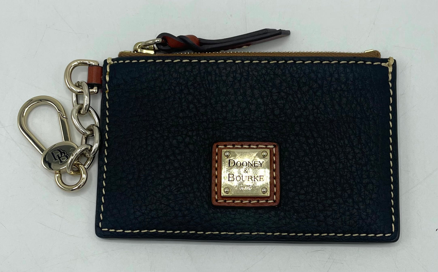 Dooney & Bourke Pebble Grain Zip Top Card Case