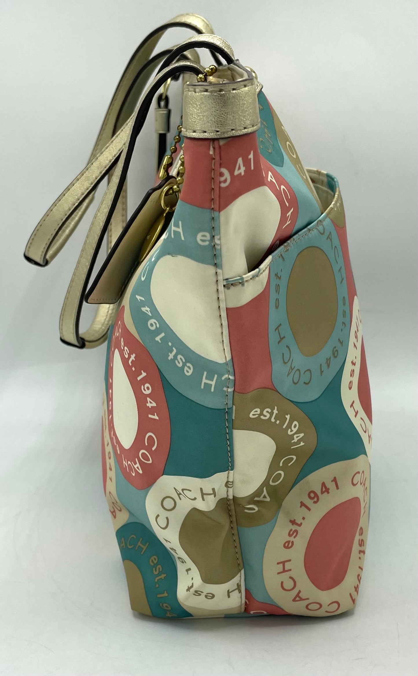 Coach Soho Sateen Circles Tote