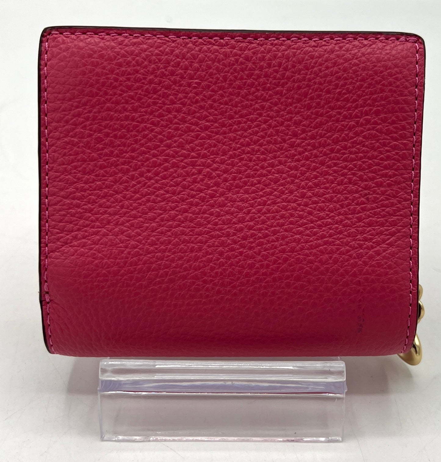 Coach Pebbled Leather Snap Wallet