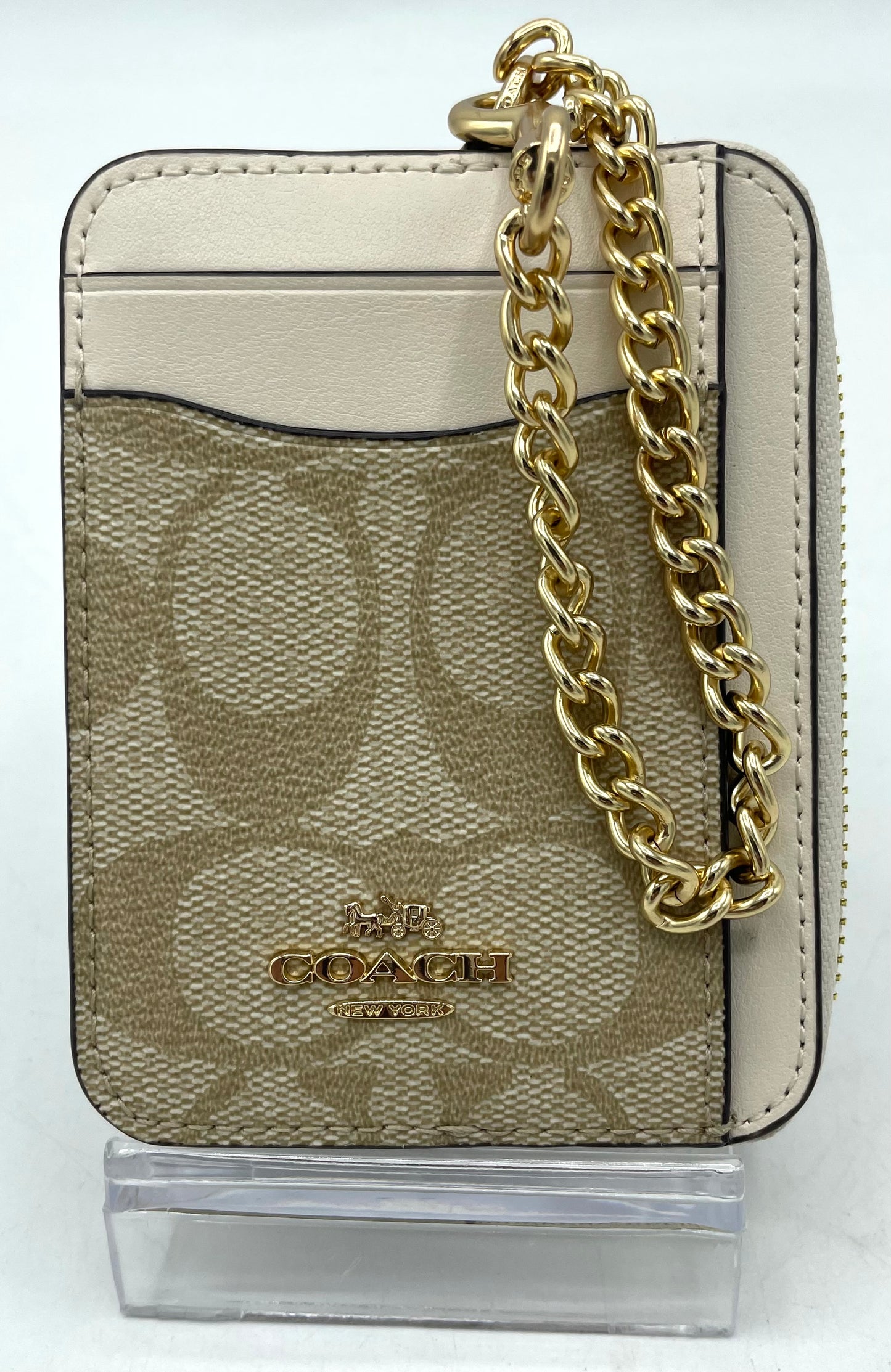 Coach Zip Card Case - Signature Print