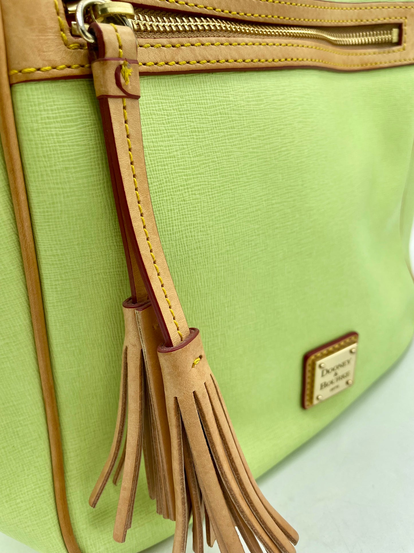 Dooney & Bourke Maddie Tote – Saffiano Leather in Bright Green
